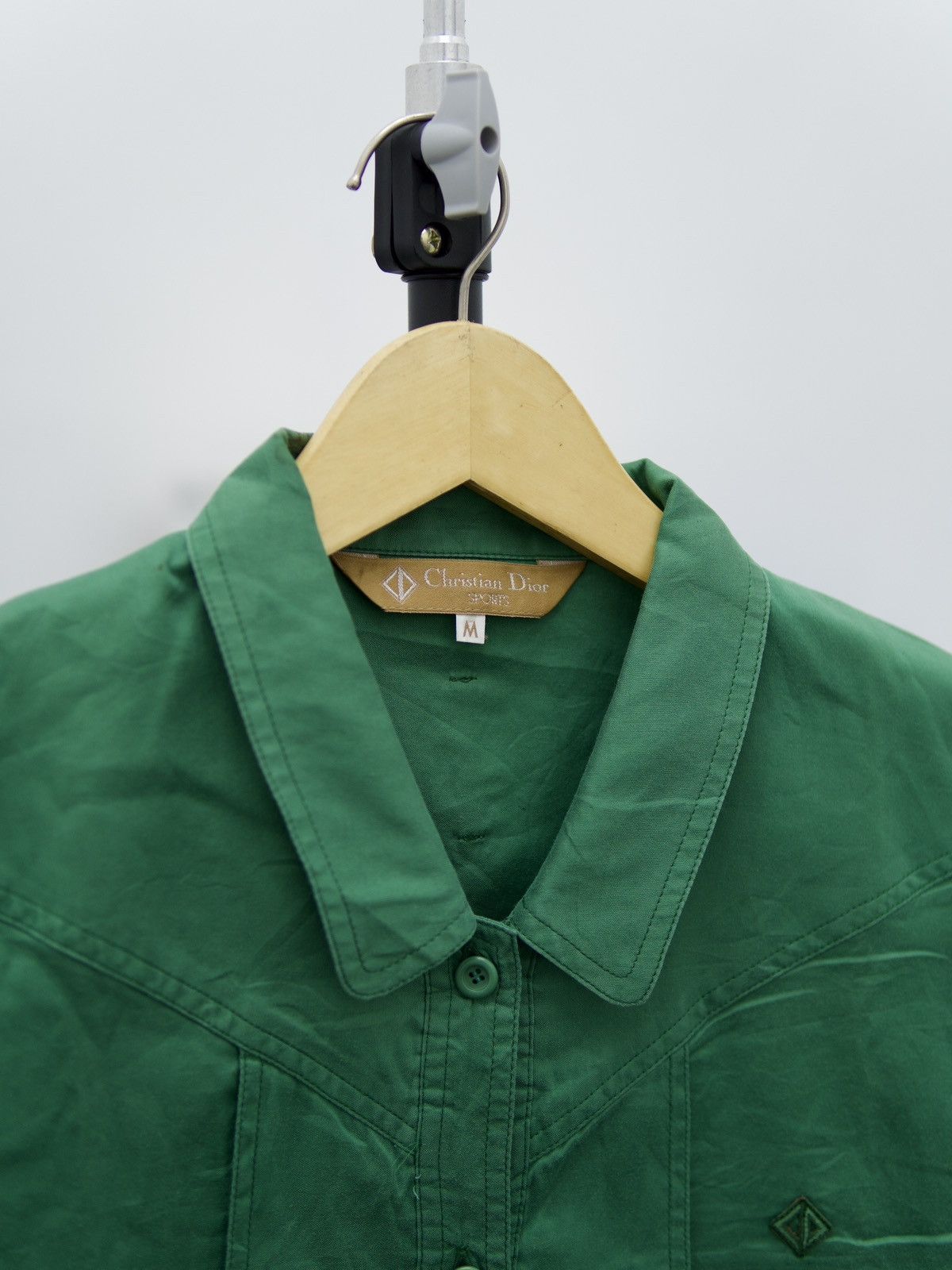 Christian Dior Monsieur Vintage Christian Dior Sport Green Blouses Original Luxury Size M / US 6-8 / IT 42-44 - 2 Thumbnail