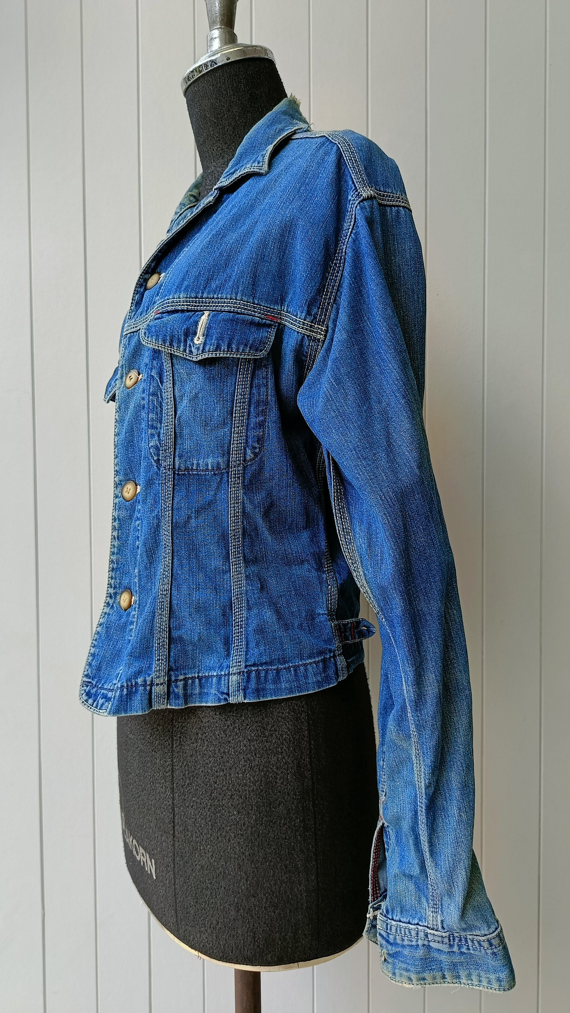 45rpm 45RPM by R Japan 90s denim line indigo slim ladies jacket Size S / US 4 / IT 40 - 6 Thumbnail