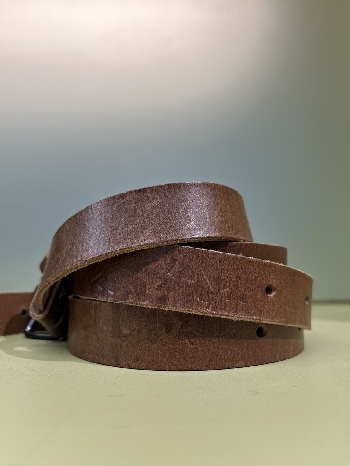 Raf Simons Raf Simons AW05 History of My World Double Leather Belt Size ONE SIZE - 3 Thumbnail