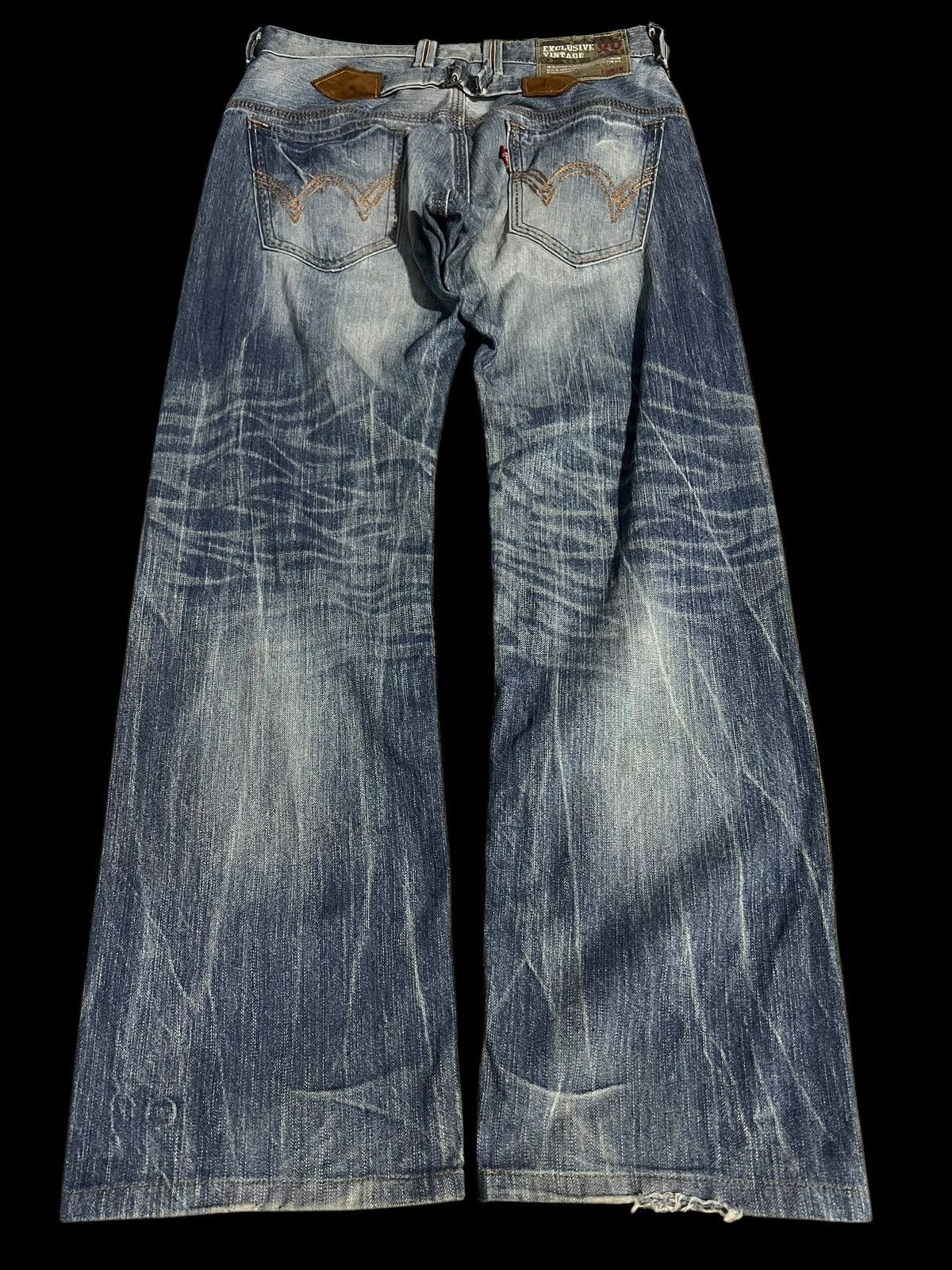 Edwin × If Six Was Nine × Le Grande Bleu (L.G.B.) 💥BAGGY💥EDWIN EXCLUSIVE VINTAGE WASHED FADED JEANS Size US 32 / EU 48 - 2 Thumbnail