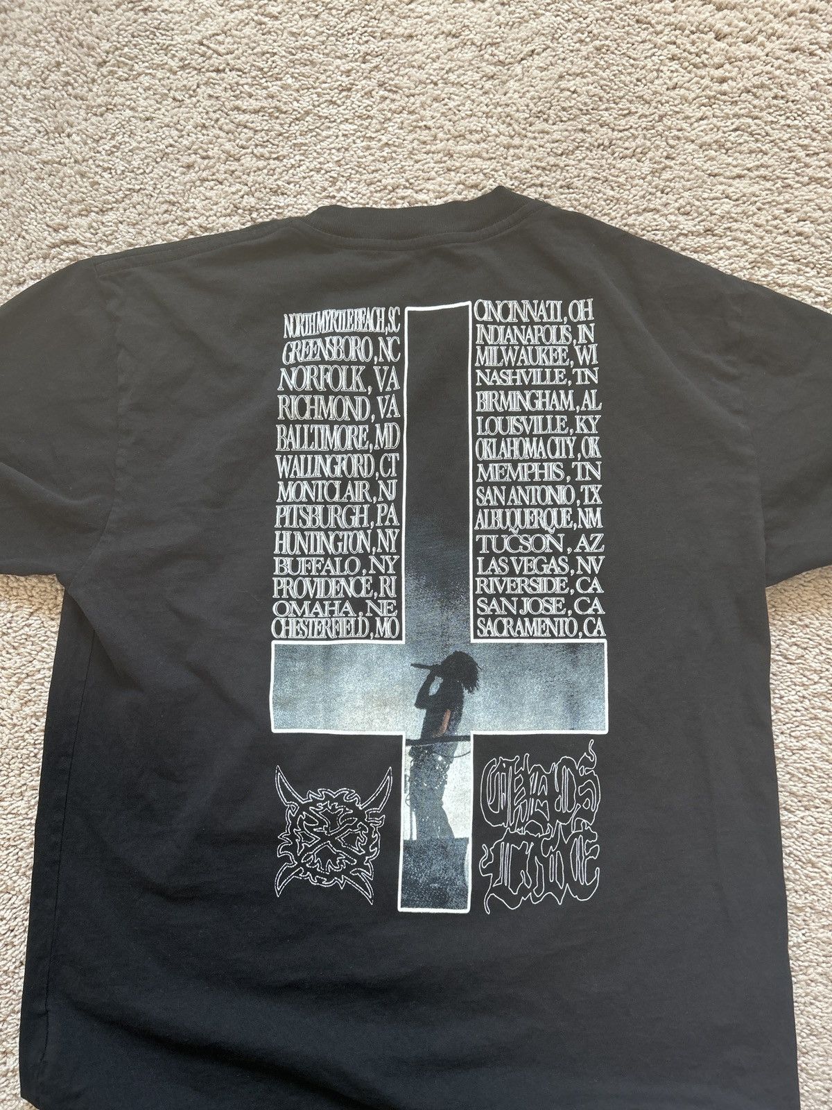 Ken Carson Ken Carson A Great Chaos Tour Shirt Size US L / EU 52-54 / 3 - 2 Thumbnail
