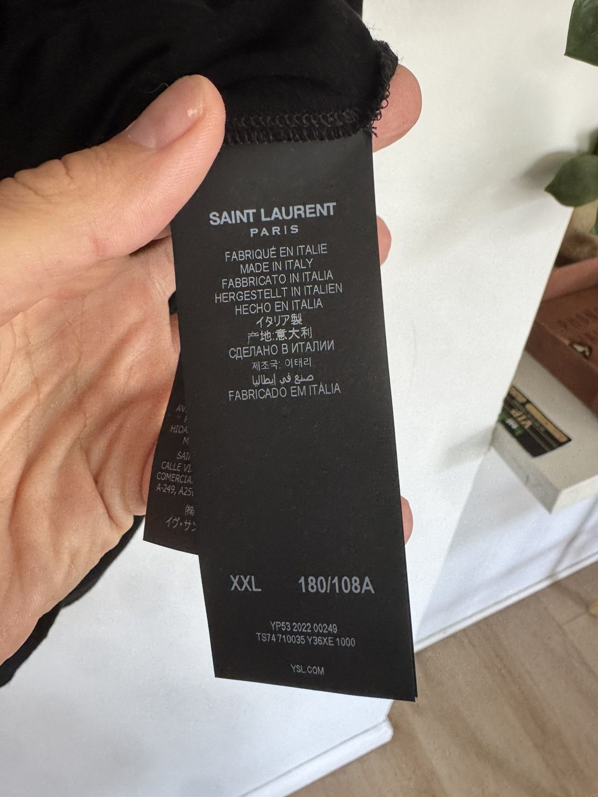 Saint Laurent Paris Wool Logo Longsleeve Size US XXL / EU 58 / 5 - 4 Thumbnail