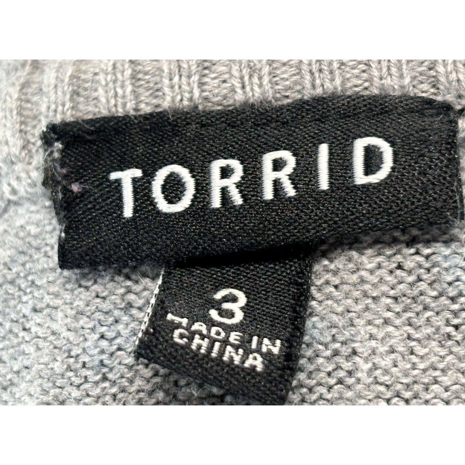 Torrid Torrid Blue & Grey Animal Print Sweater Sz 3 3X Plus Round Neck Size XXL / US 16-18 / IT 52-54 - 7 Thumbnail