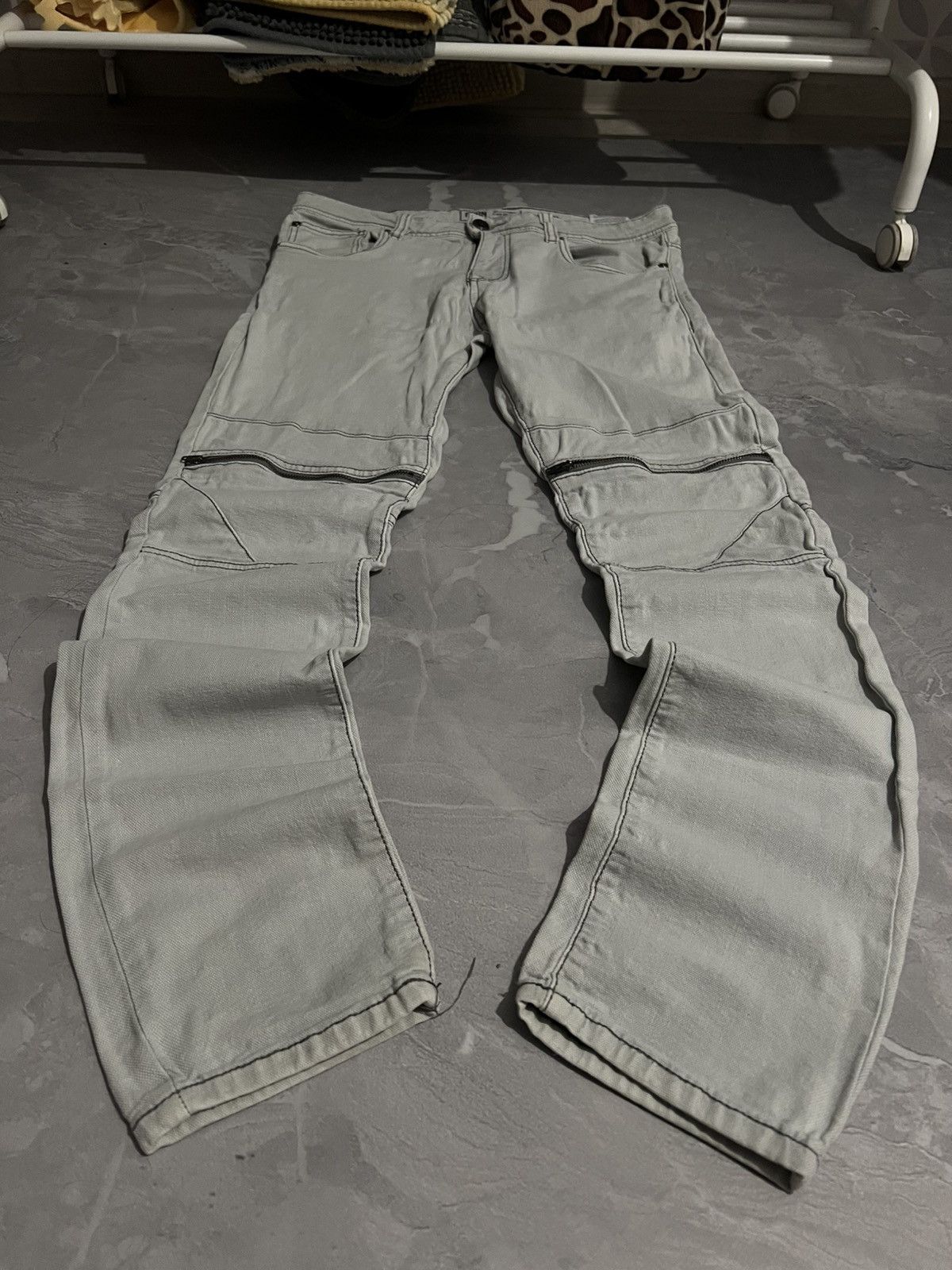 Japanese Brand Archive White Slim Zip Fit / Japanese Streetwear Vibe Size US 33 - 2 Thumbnail
