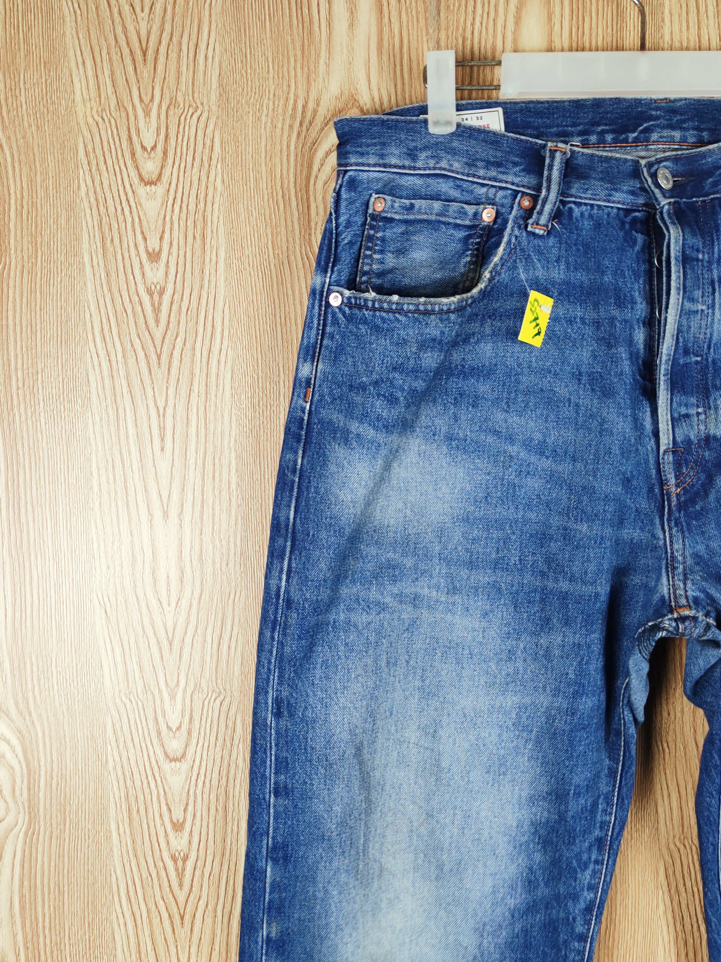 Gap 90' loose Gap Blue Distressed Ripped Jeans #S2717 Size US 34 / EU 50 - 5 Thumbnail