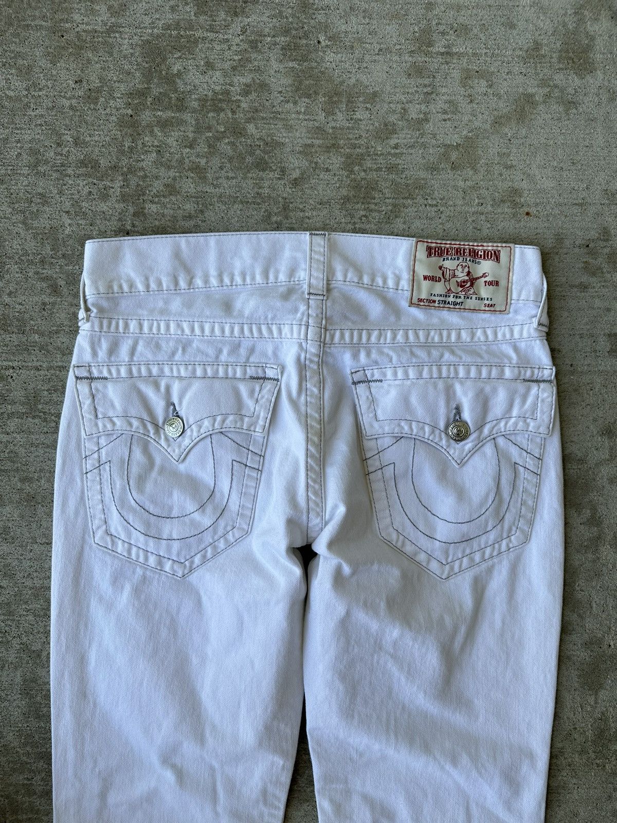 True Religion Y2K True Religion White Jeans Size US 31 - 12 Thumbnail
