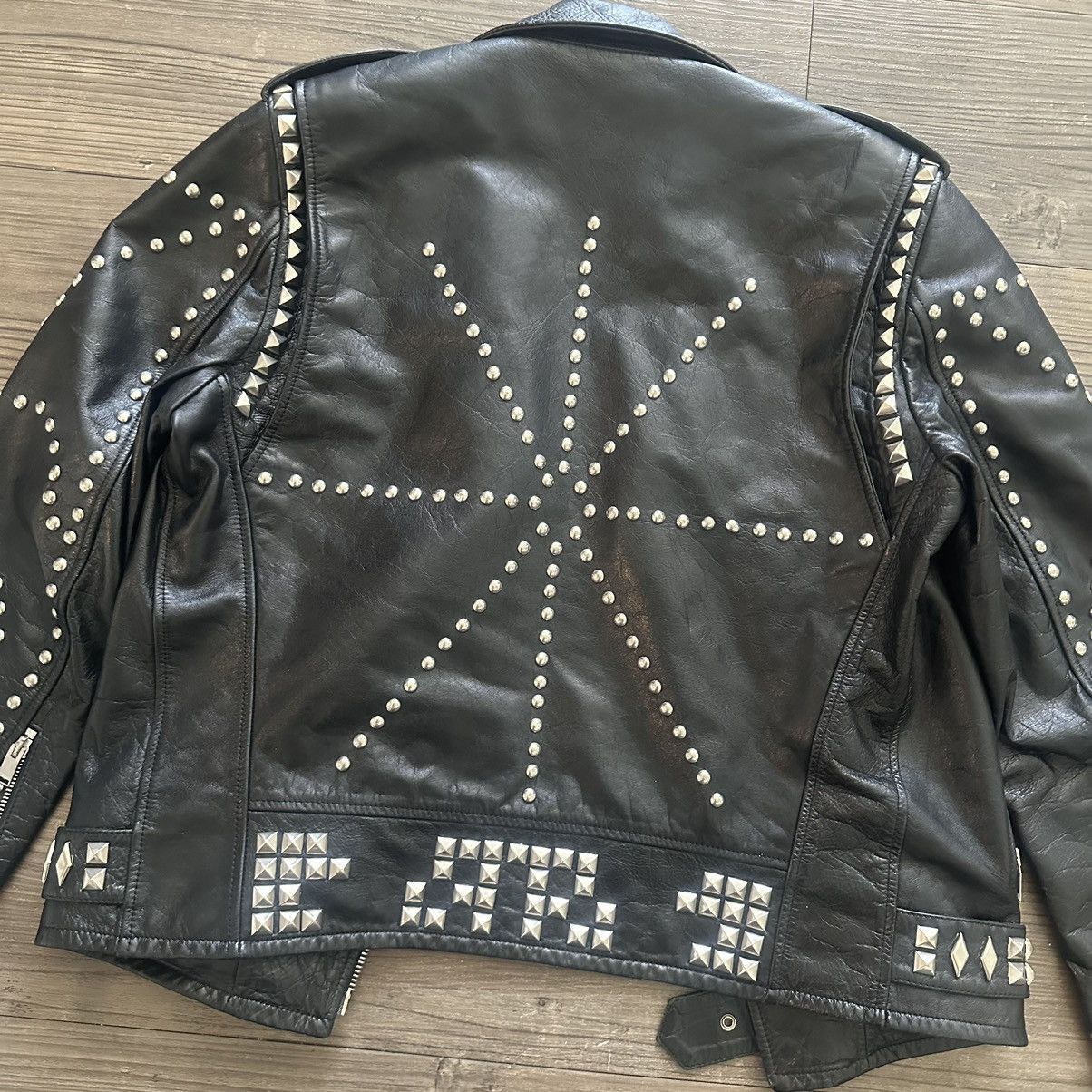 Saint Laurent Paris HEDI SLIMANE SLP STUDDED LEATHER JACKET Size US L / EU 52-54 / 3 - 8 Thumbnail