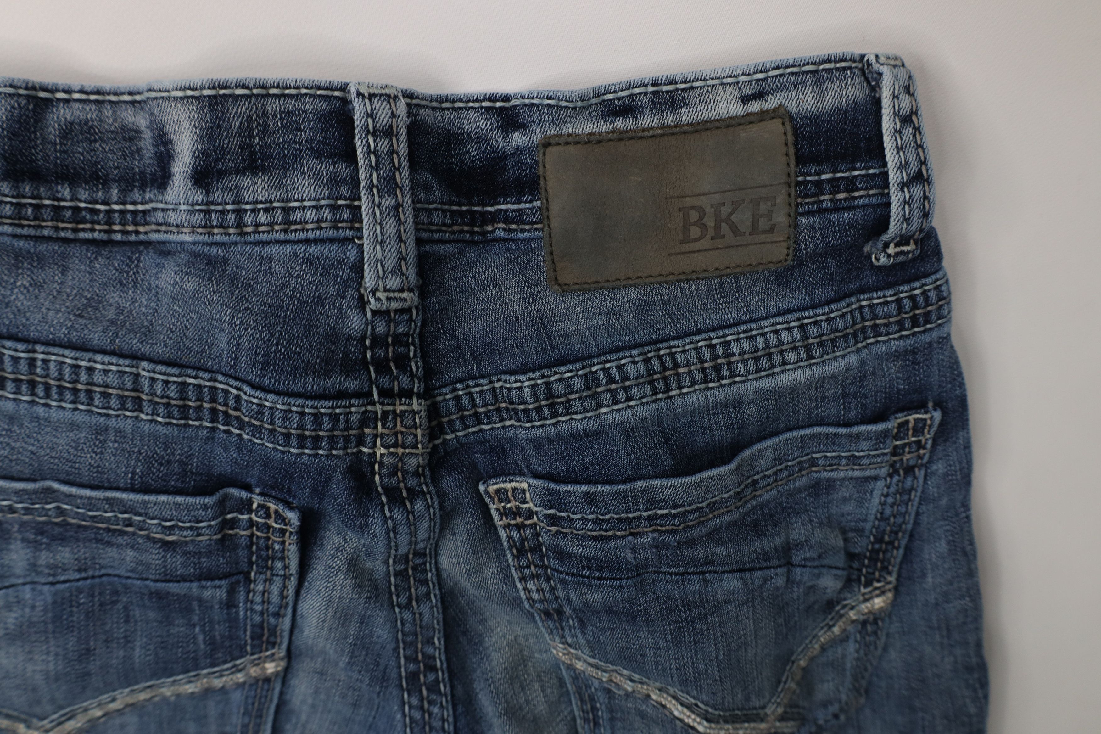 Vintage Buckle BKE Stitch Stretch Aden Bootleg Flared Denim Jeans Size 28" / US 6 / IT 42 - 12 Thumbnail