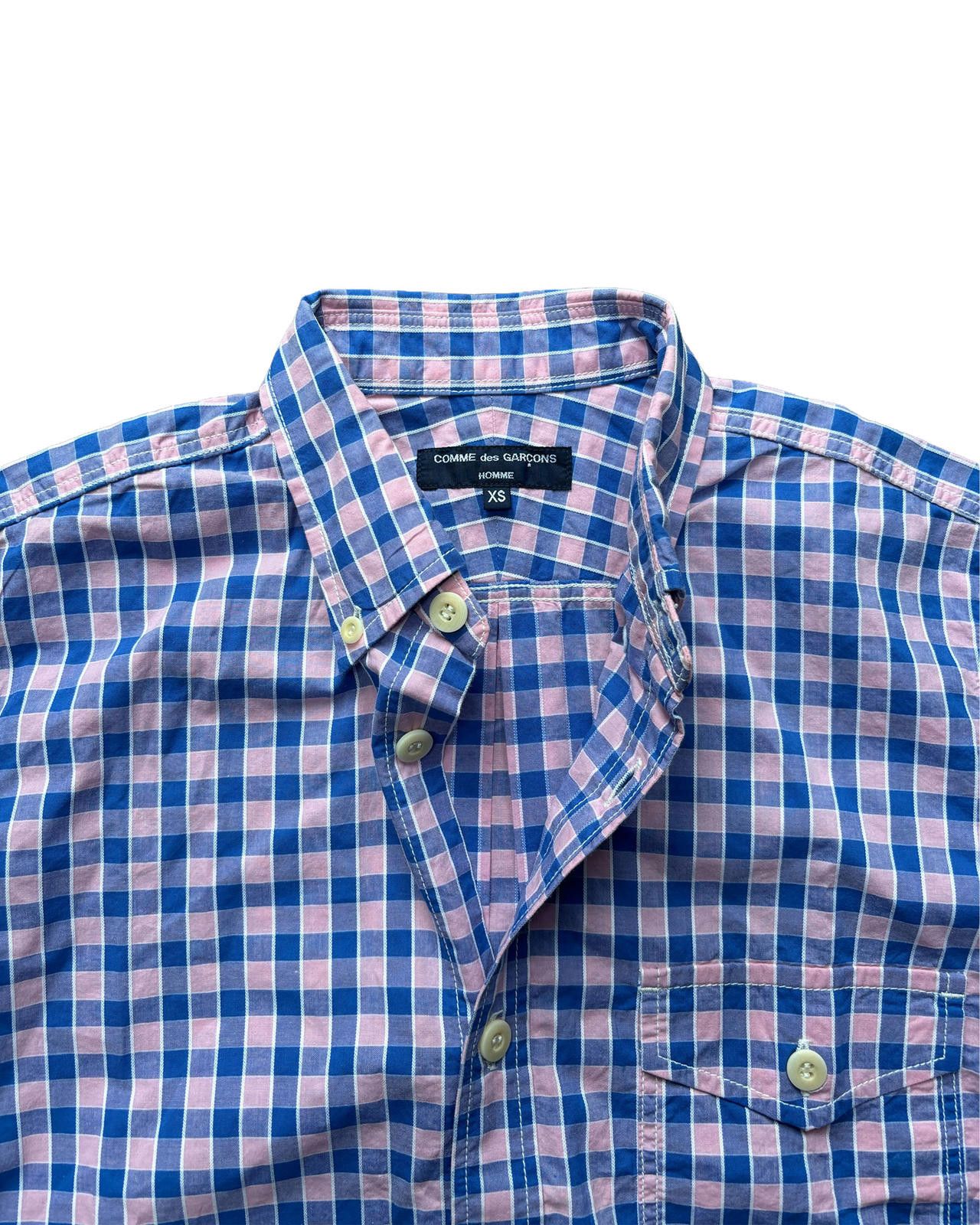Comme des Garcons CDG Check Button Down Shirt Pink XS Size US XS / EU 42 / 0 - 2 Thumbnail