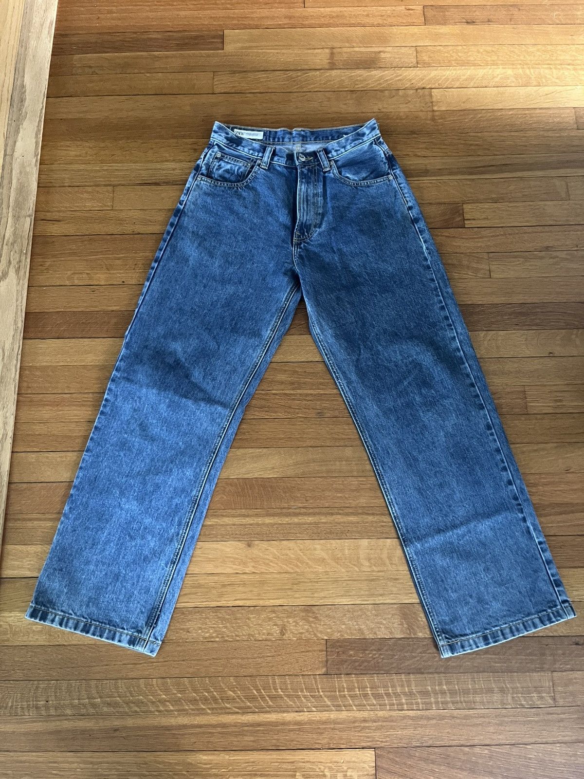 Zara Zara Baggy Dark Washed Jeans Size US 28 / EU 44 - 1 Thumbnail