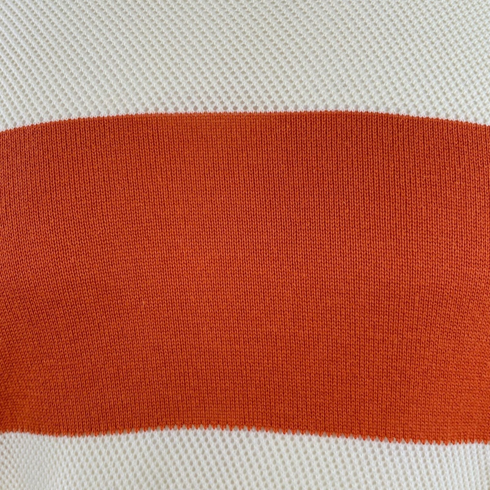 YMC YMC Size M Orange Cream Stripe Cotton Mixed Pattern Pullover Size US M / EU 48-50 / 2 - 2 Thumbnail