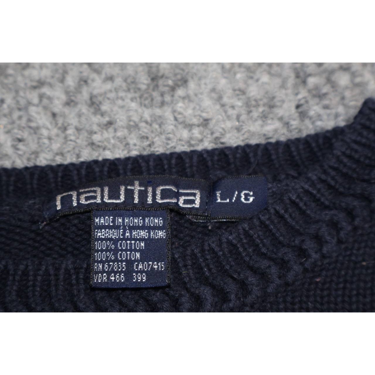 Nautica Vintage 90s Nautica Knit Stripped Sweater Men's Size Large Size US L / EU 52-54 / 3 - 2 Thumbnail