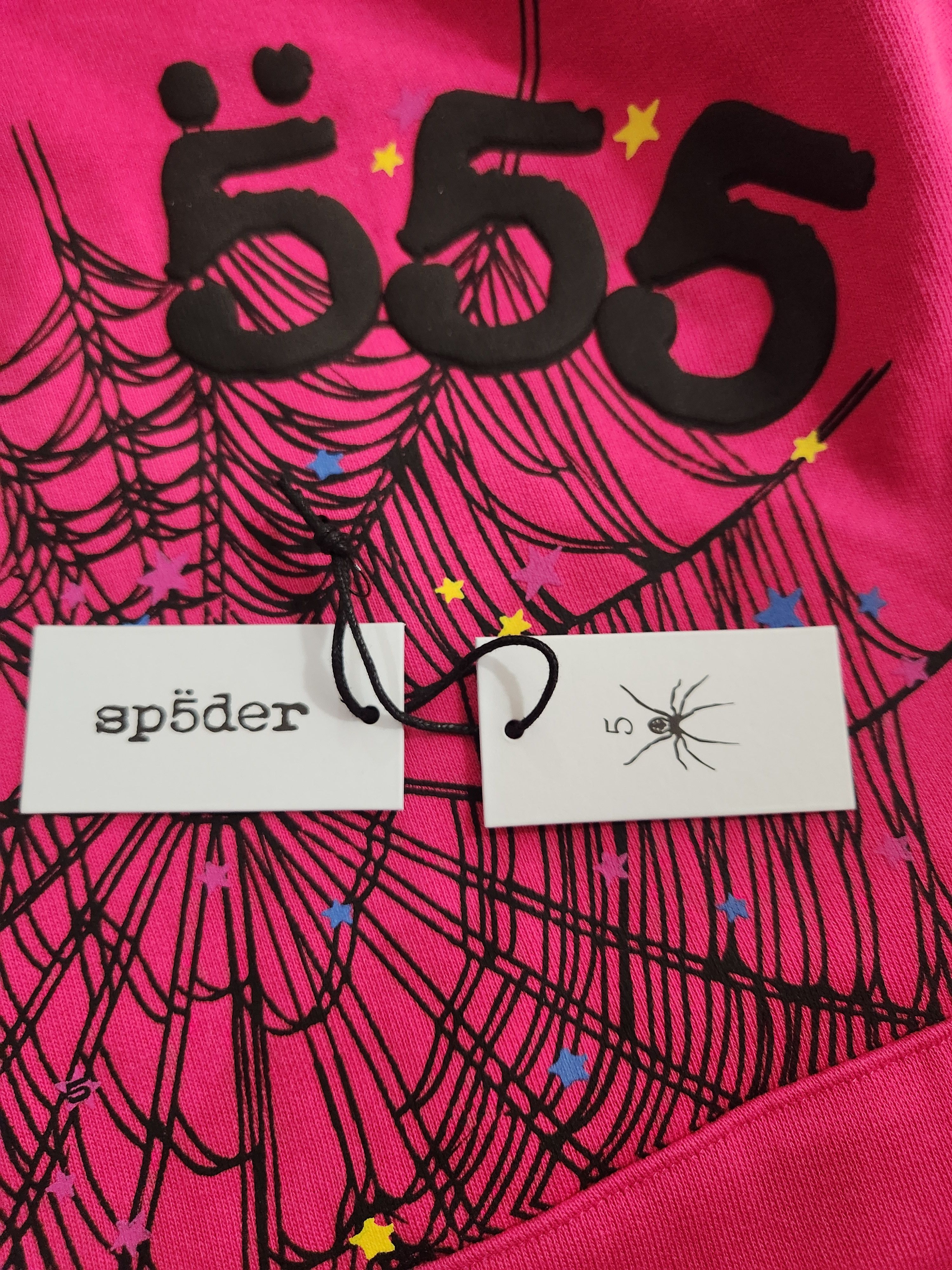 Sp5der SP5DER Pink Angel Number Beluga Hoodie Size US M / EU 48-50 / 2 - 8 Thumbnail