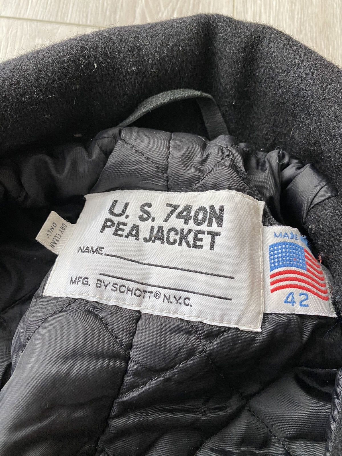 Schott Schott NYC Melton Wool Peacoat Size US S / EU 44-46 / 1 - 5 Thumbnail