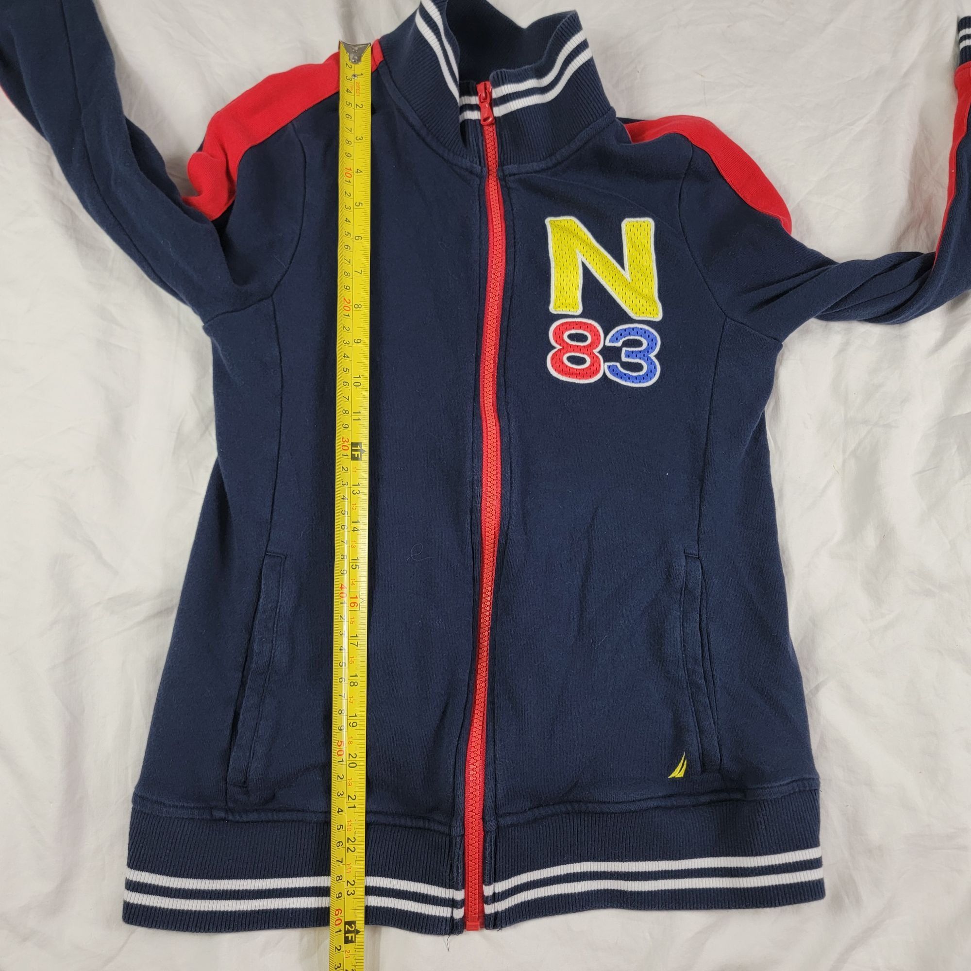 Nautica Nautica N83 Adults Small Blue Full Zip Sweater Casual Winter Size US S / EU 44-46 / 1 - 8 Thumbnail