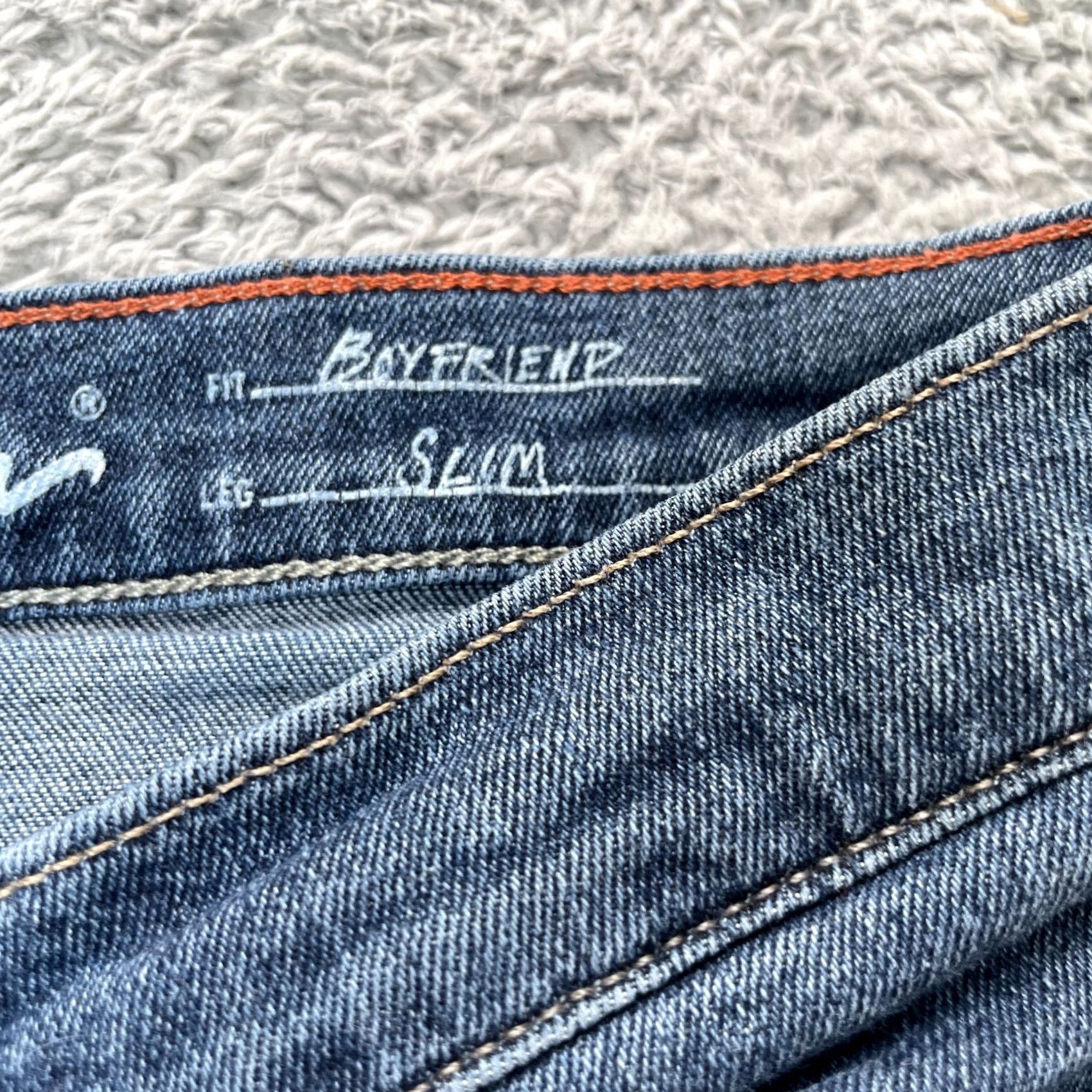 Eddie Bauer Eddie Bauer Jeans Womens 6 Blue Boyfriend Fit Slim Leg Denim Cotton Mid Rise Size 28" / US 6 / IT 42 - 5 Thumbnail