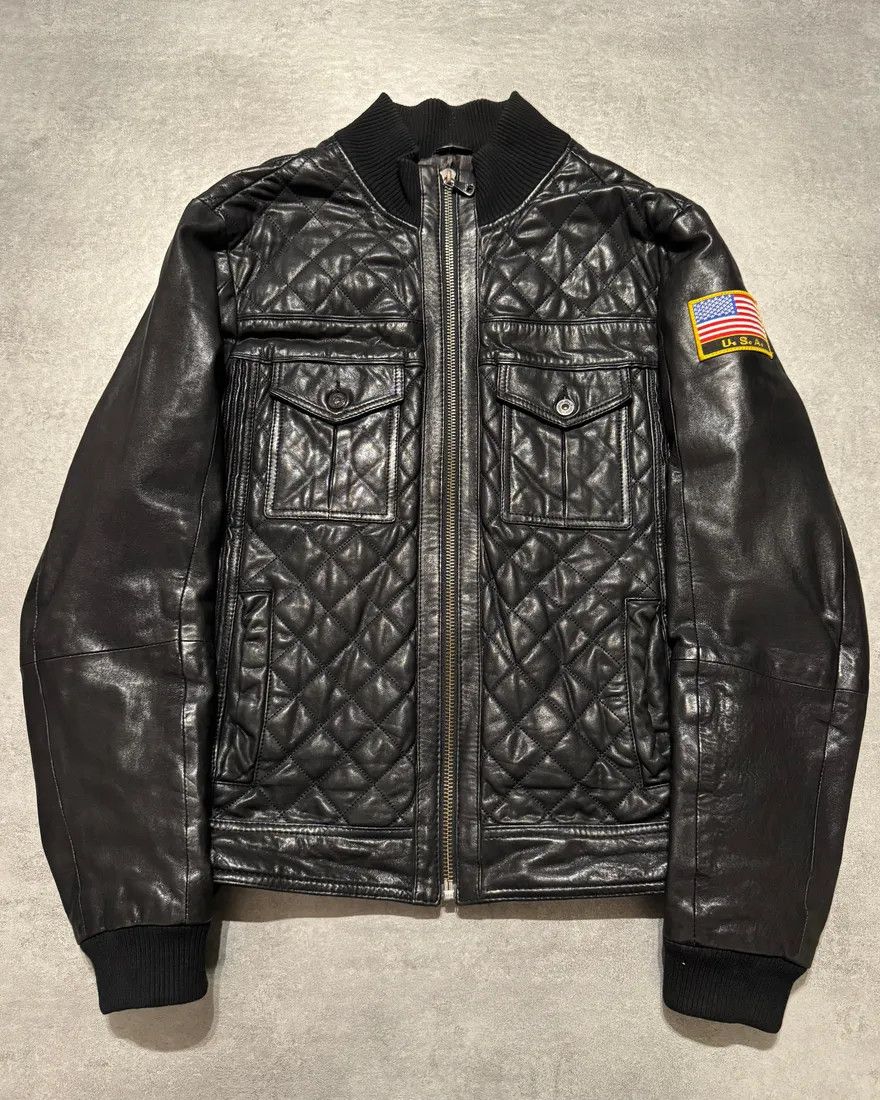 ジャケット・アウター 00s DOLCE leather jacket archive vintage 00s Dolce & Gabbana Multi Zips Leather Jacket With