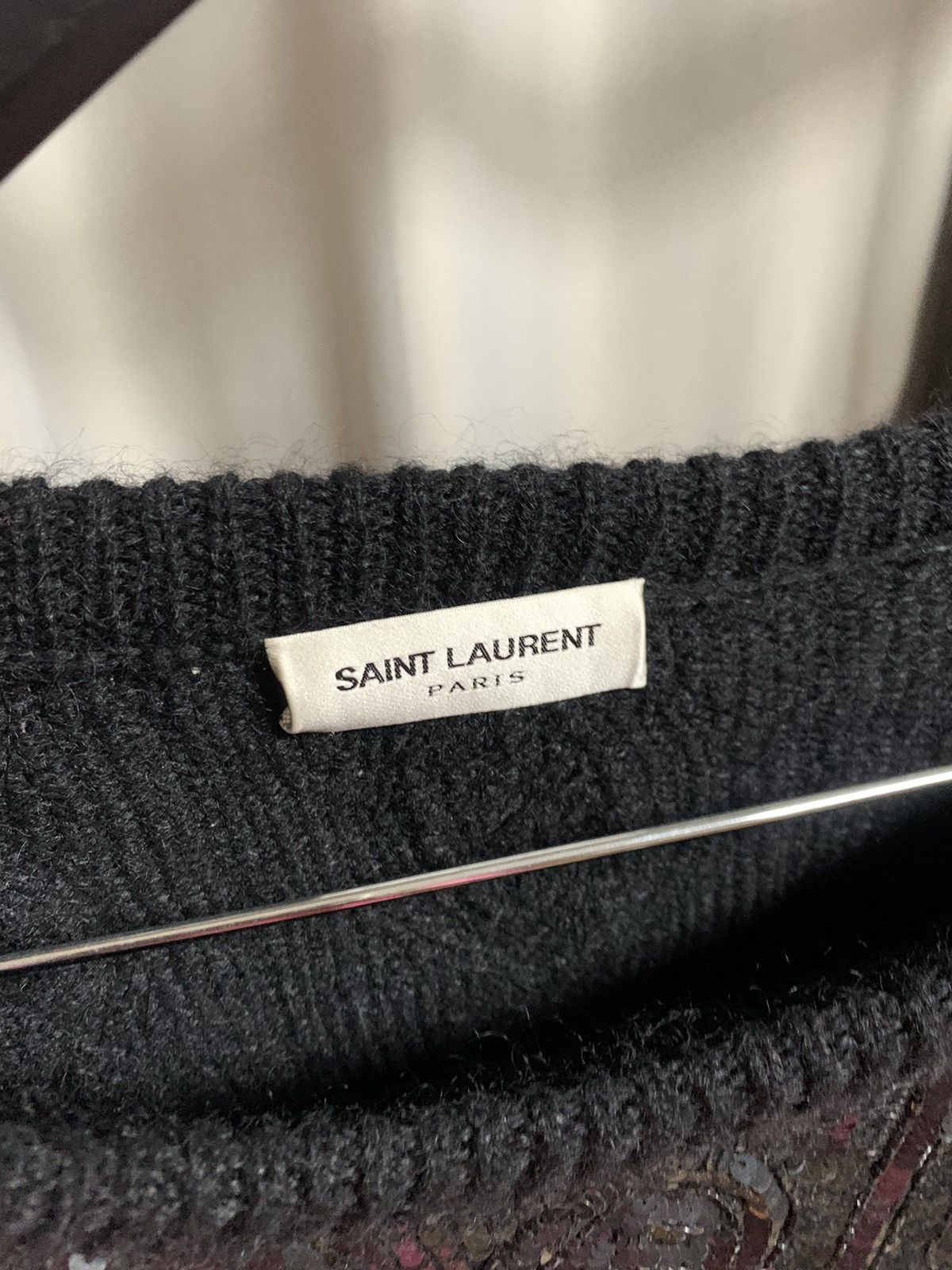 Saint Laurent Paris Saint Laurent 2013FW Black oversized Sequins sweater Size US S / EU 44-46 / 1 - 3 Thumbnail