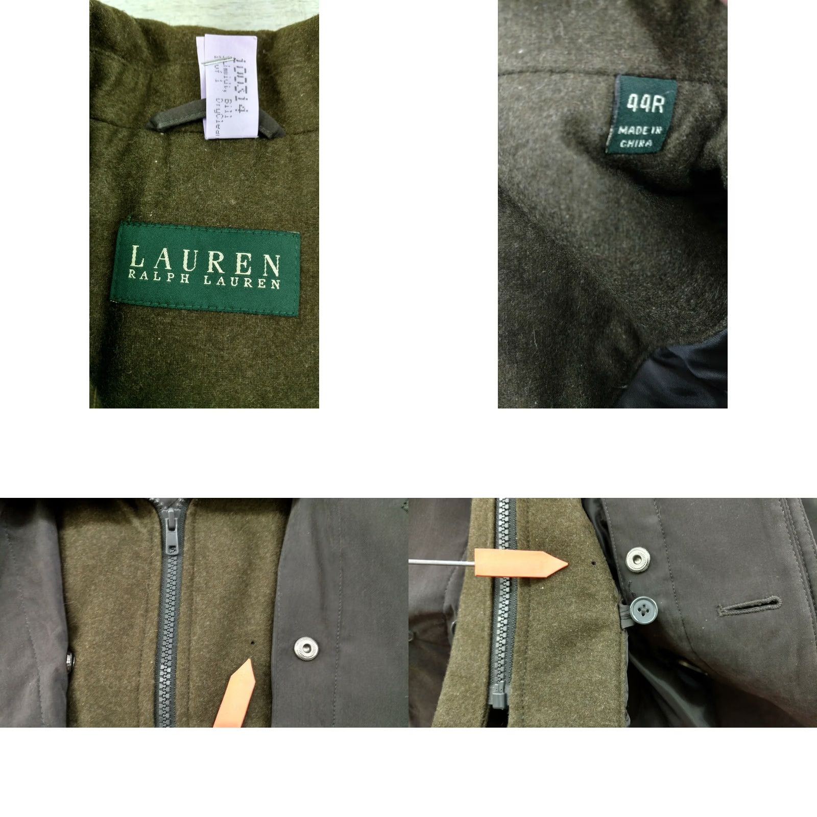 Ralph Lauren Ralph Lauren Mens Gray Overcoat Peacoat Raincoat Coat Jacket Winter 44R Size US S / EU 44-46 / 1 - 8 Thumbnail