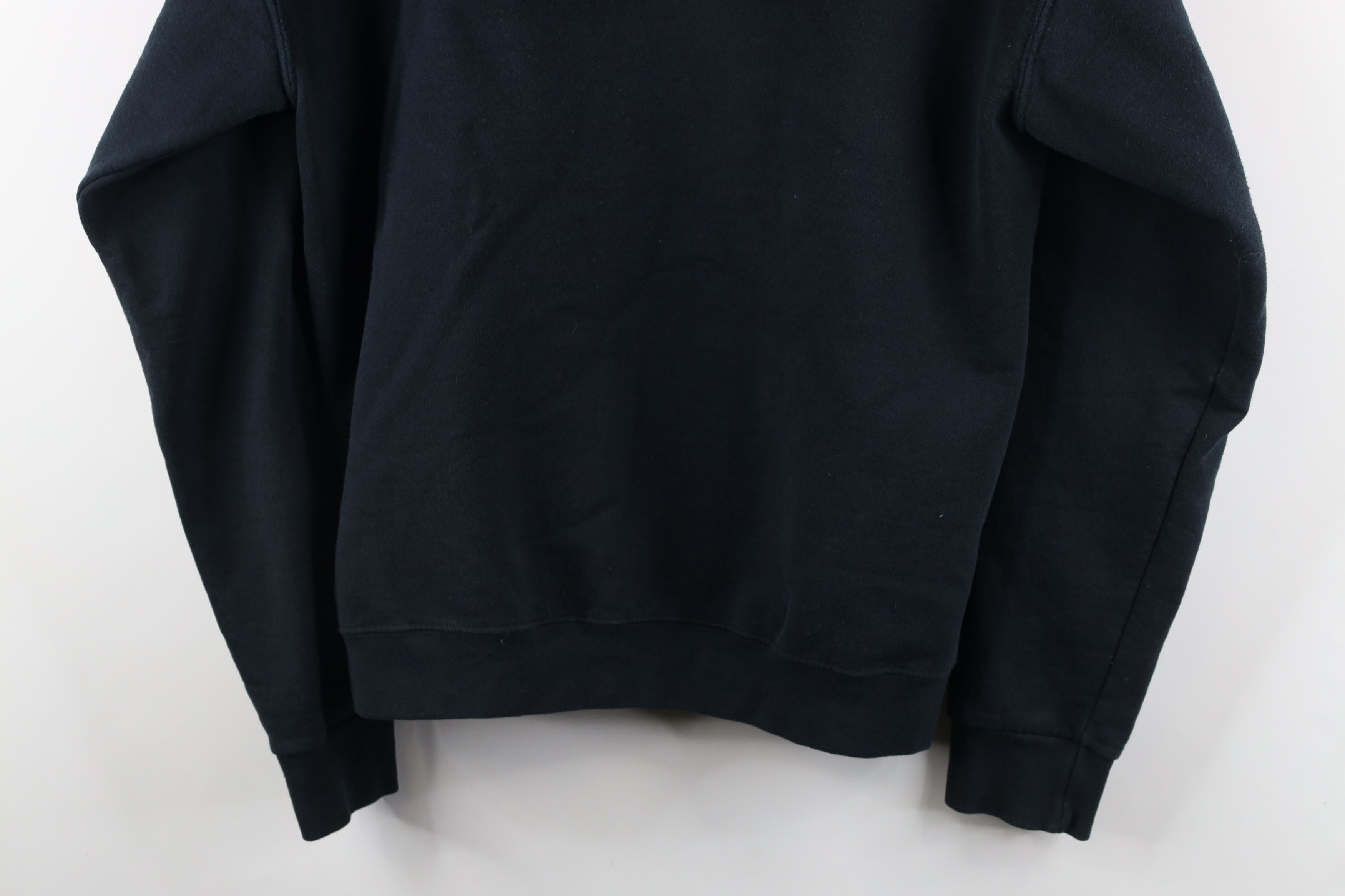 Vintage Vintage 90s Streetwear Blank Hoodie Sweatshirt Black Size US M / EU 48-50 / 2 - 14 Thumbnail