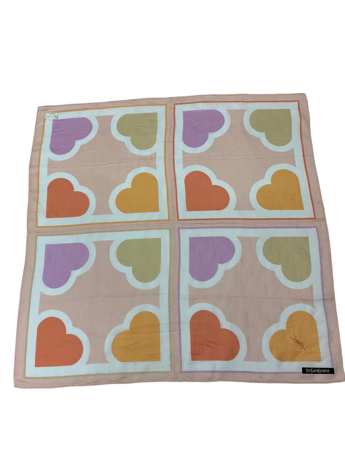 Yves Saint Laurent Vintage Yves Saint Laurent Love Love Handkerchif Size ONE SIZE - 2 Thumbnail