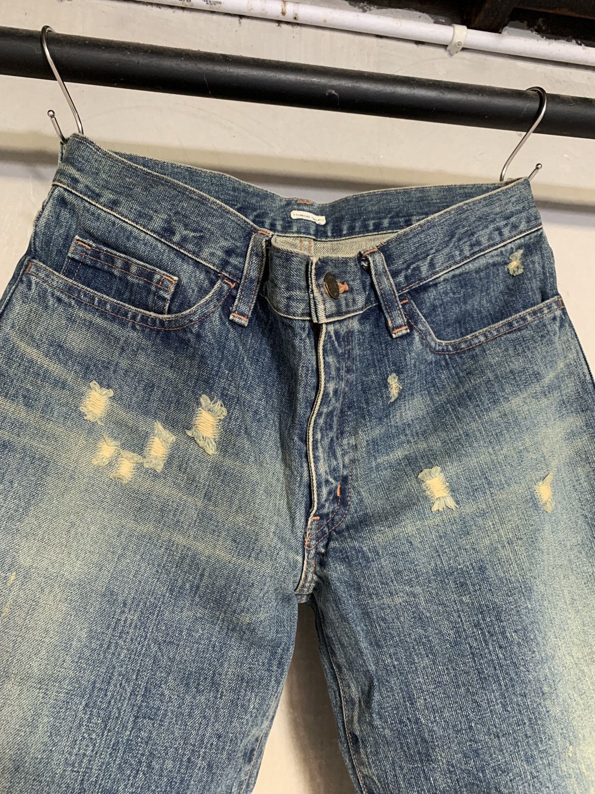 Tsumori Chisato Issey Miyake Tsumori Chisato Distressed Short Pants Denim Size US 30 / EU 46 - 6 Thumbnail