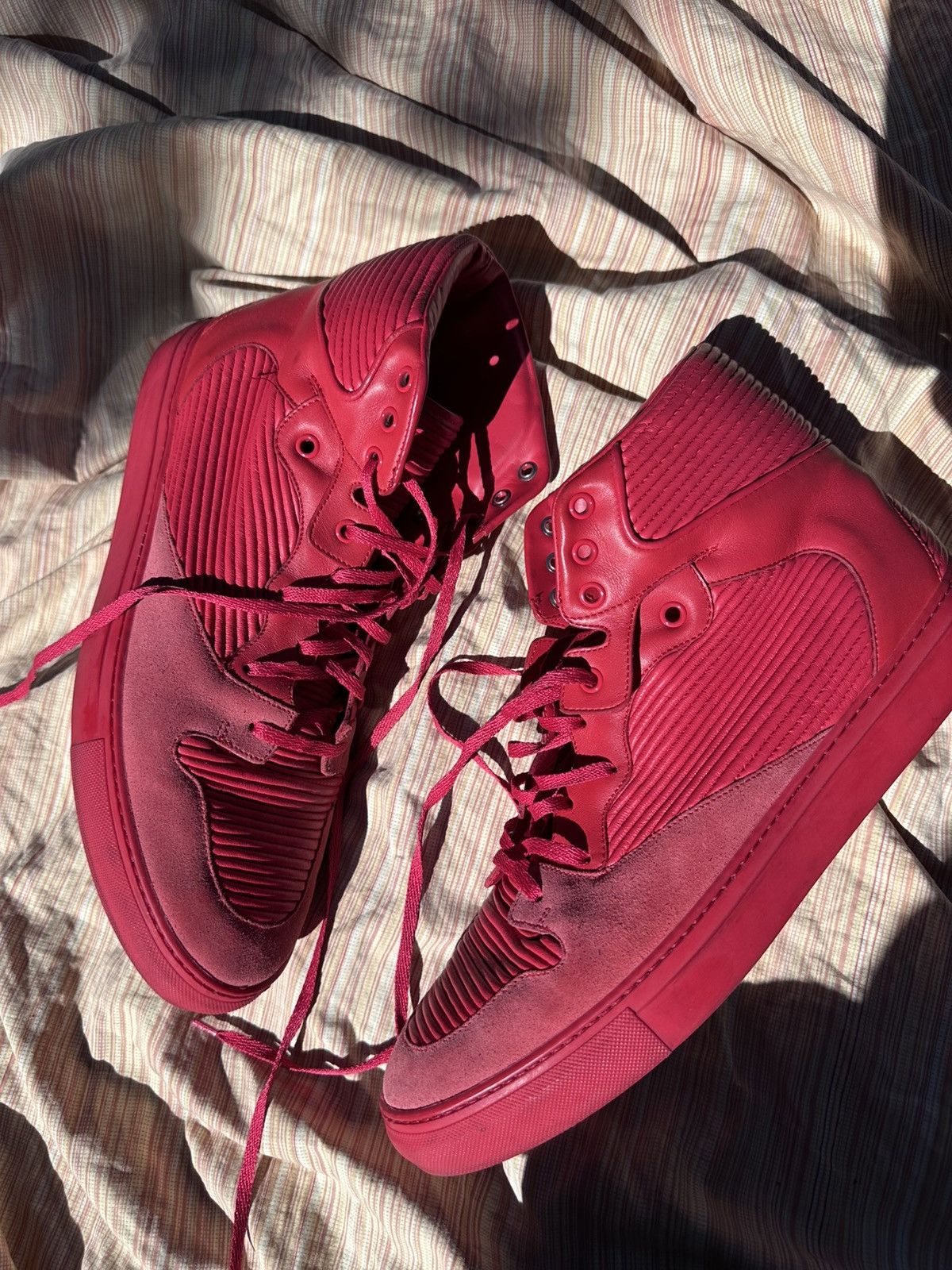 Balenciaga Balenciaga pleated sneaker Red Coates colorway sz44 Size US 11 / EU 44 - 4 Thumbnail