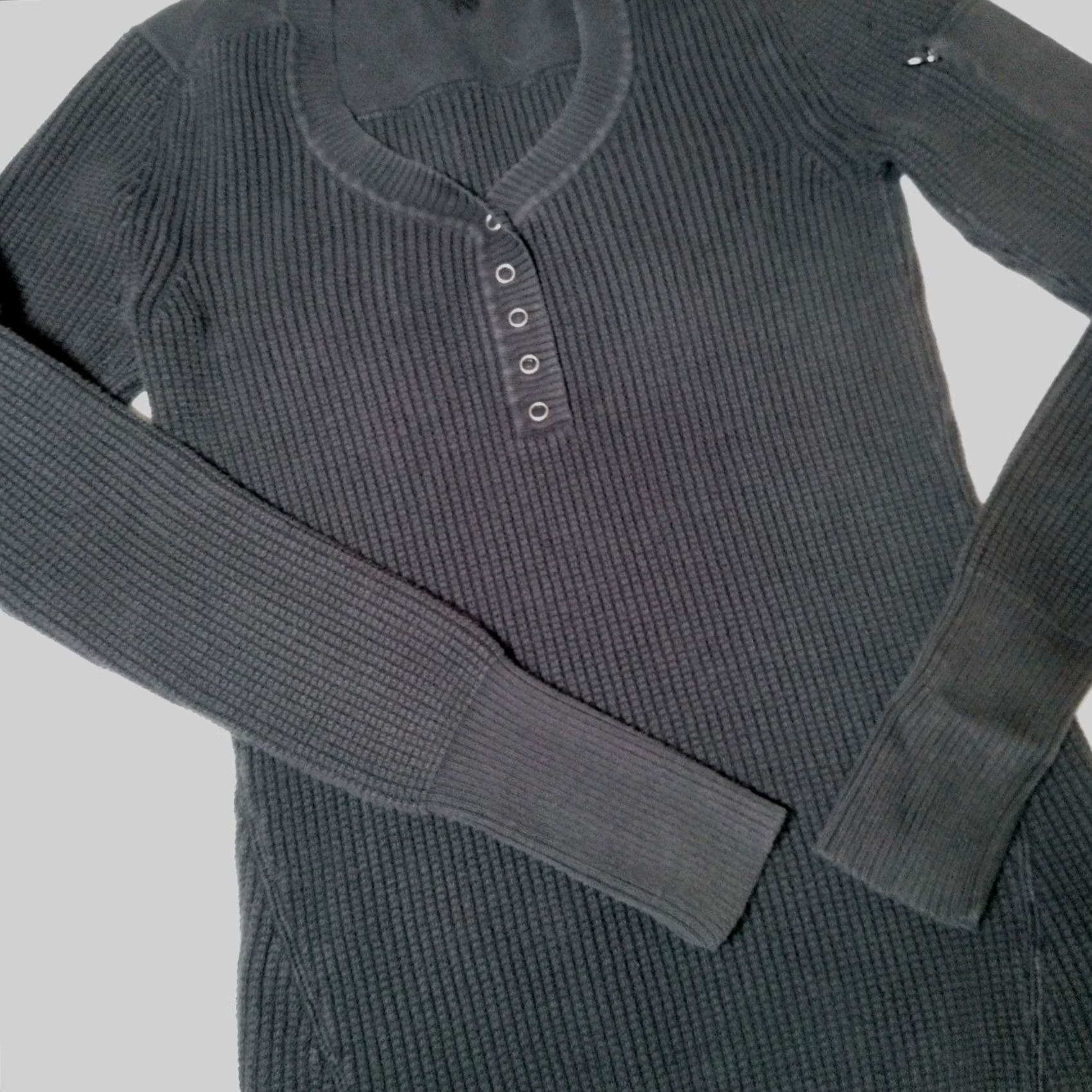 Athleta Athleta Sweater Women S Slim Thermal Knit Gray Size S / US 4 / IT 40 - 2 Thumbnail