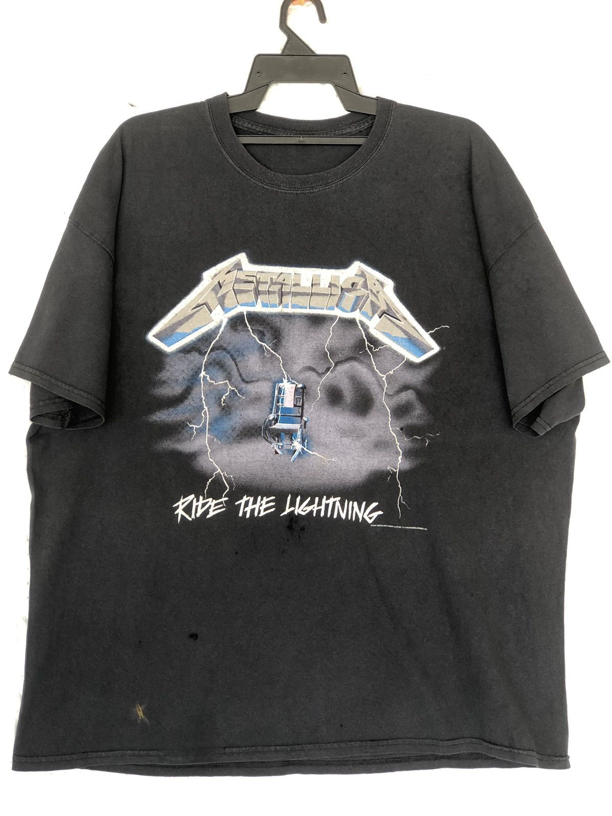 Metallica Distressed Vintage Metallica Ride The Lightning Size US XL / EU 56 / 4 - 1 Thumbnail