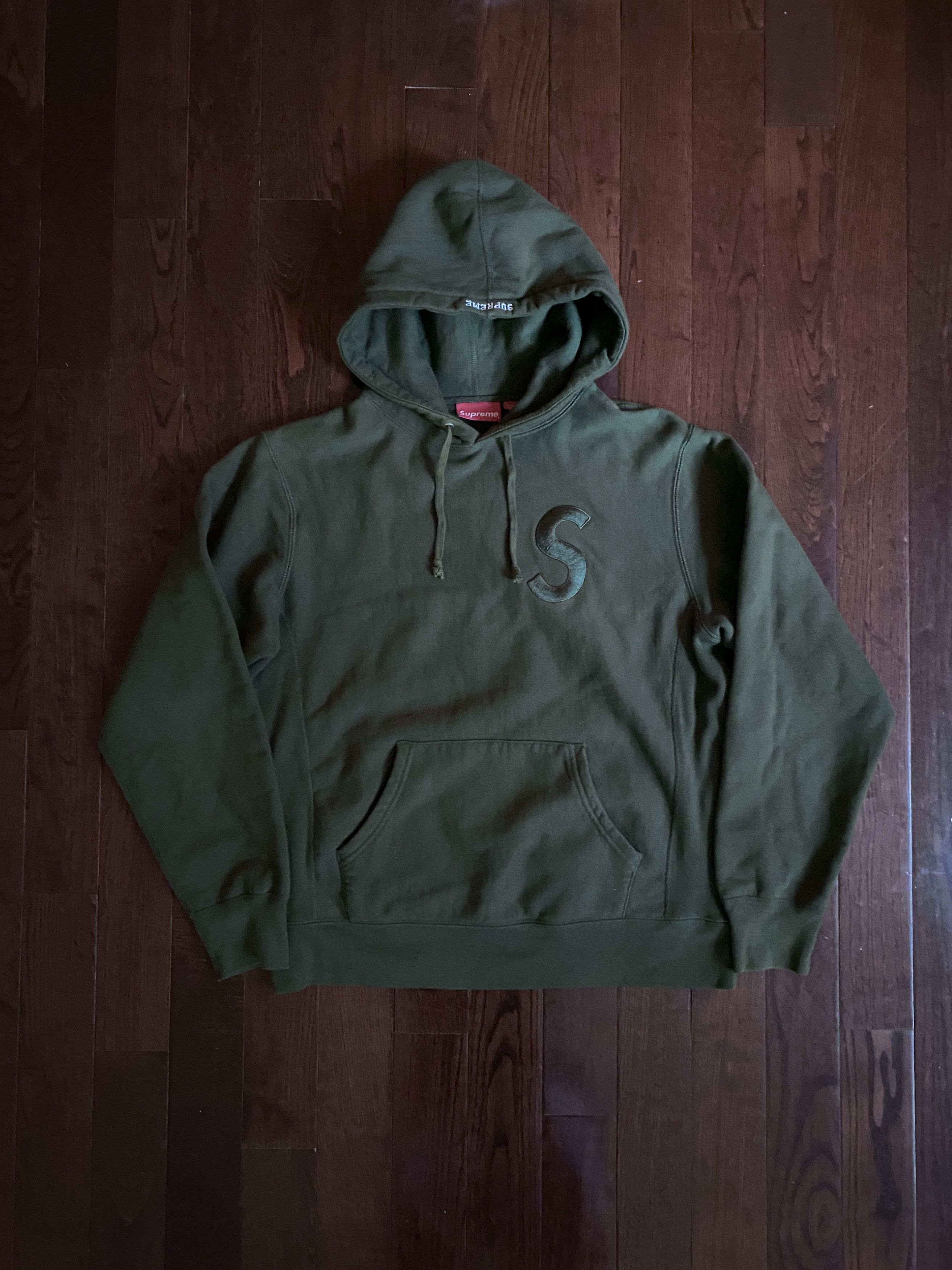 Supreme Tonal S Logo Hoodie FW17 Size US M / EU 48-50 / 2 - 1 Thumbnail