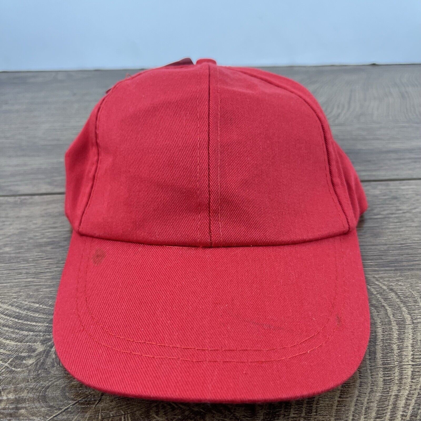 Other Plain Red Hat Baseball Hat Red Adjustable Hat Red Adult Size Size ONE SIZE - 1 Thumbnail