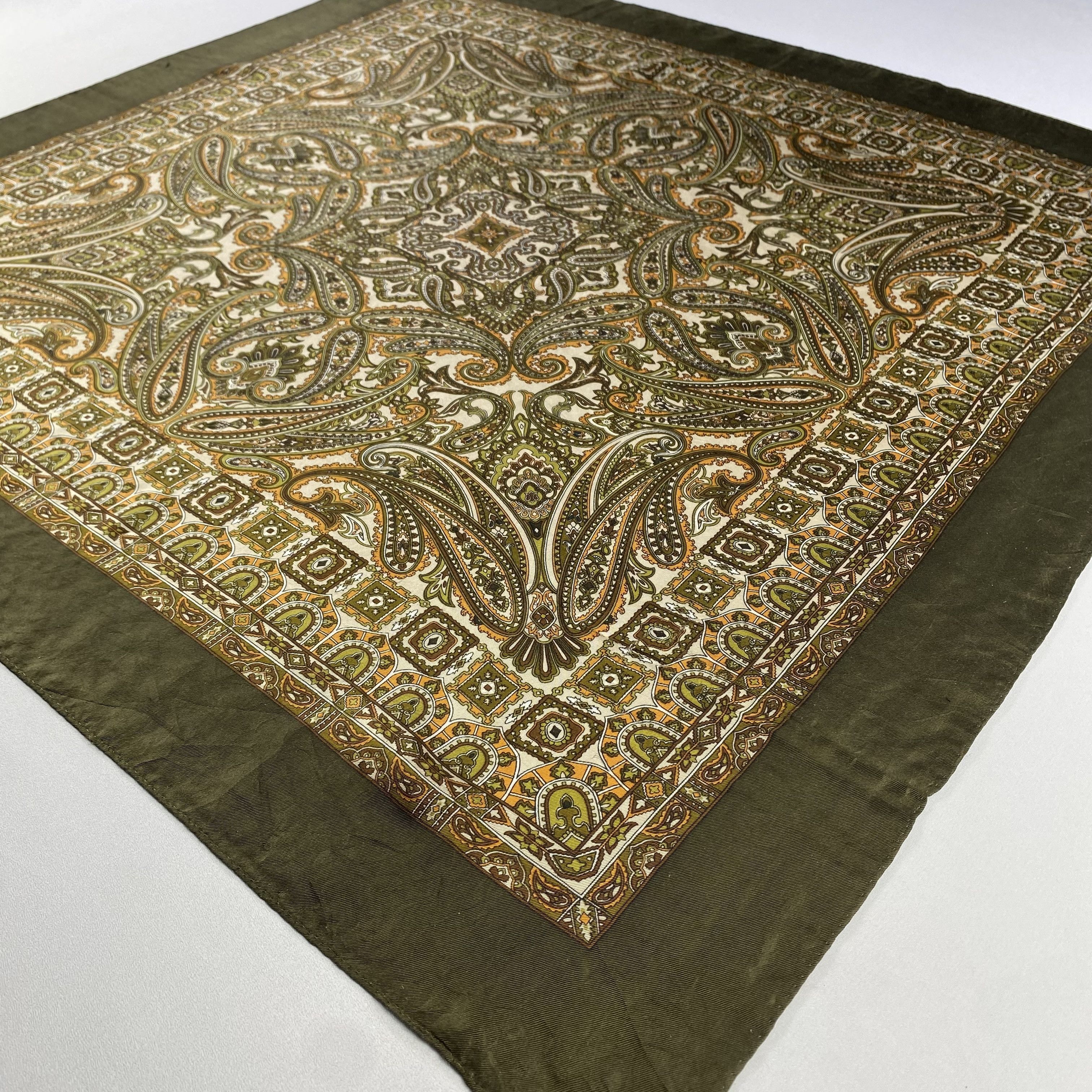 Japanese Brand × Vintage Vintage Unknown Paisley Silk Scarf SS060 Size ONE SIZE - 2 Thumbnail