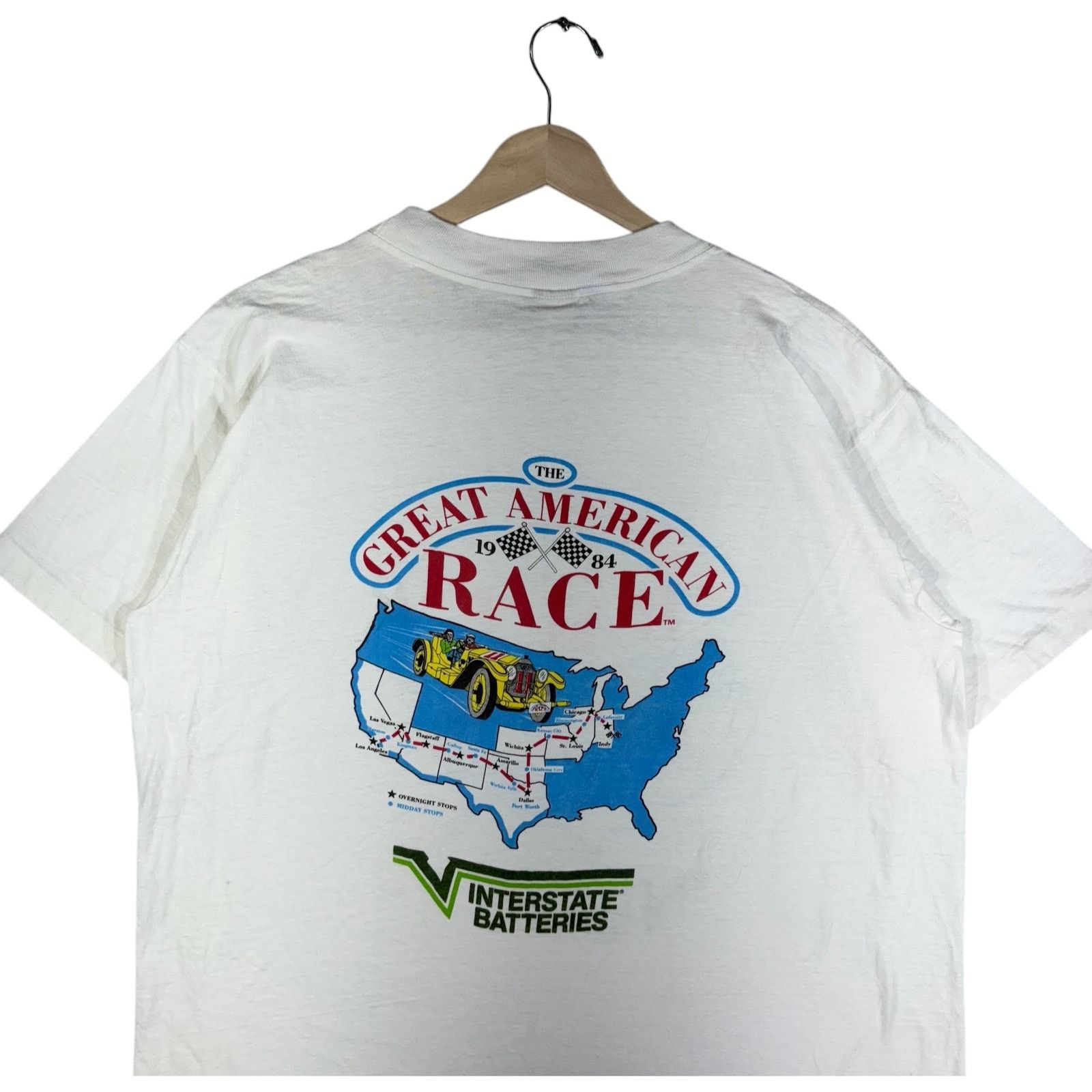 Vintage Vintage The Great American Race Car Tee 1984 XL Size US XL / EU 56 / 4 - 6 Thumbnail