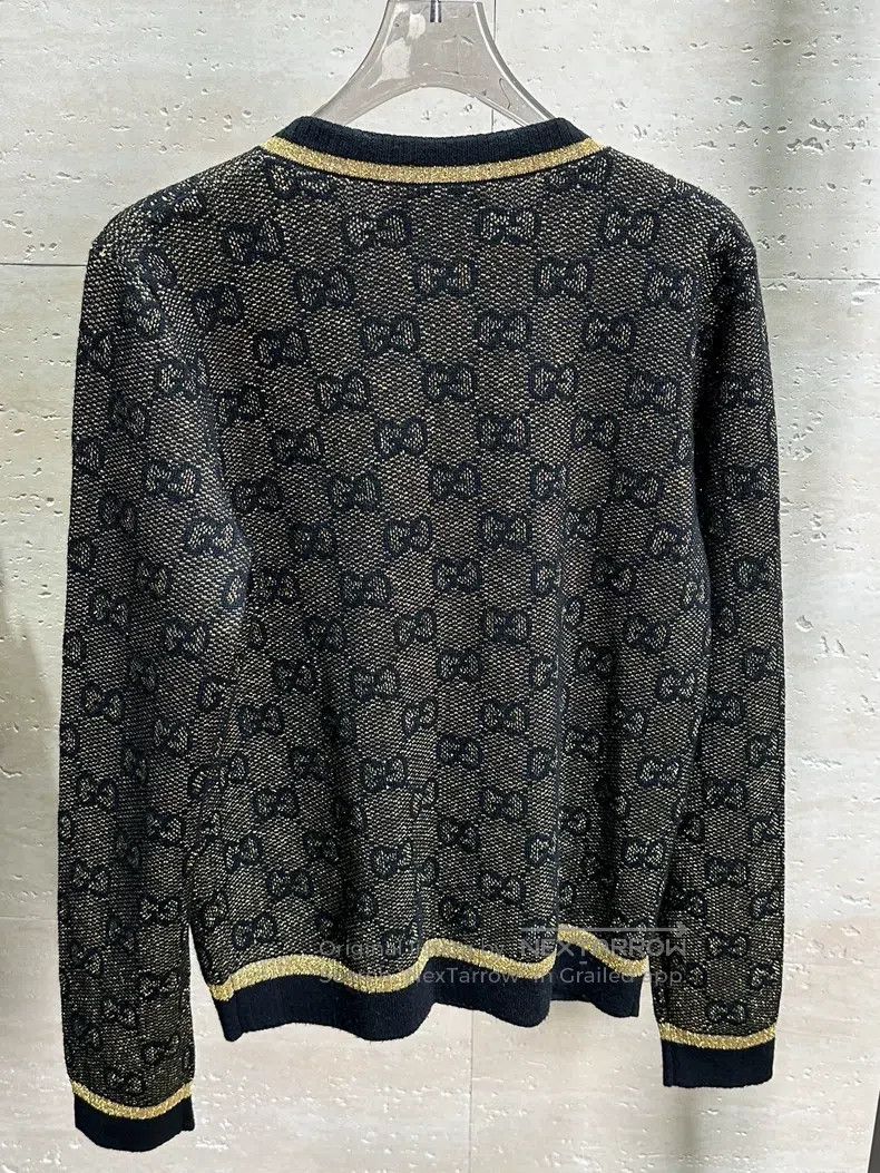Gucci Gucci Black and gold colour-blocked coat Size S / US 4 / IT 40 - 2 Thumbnail