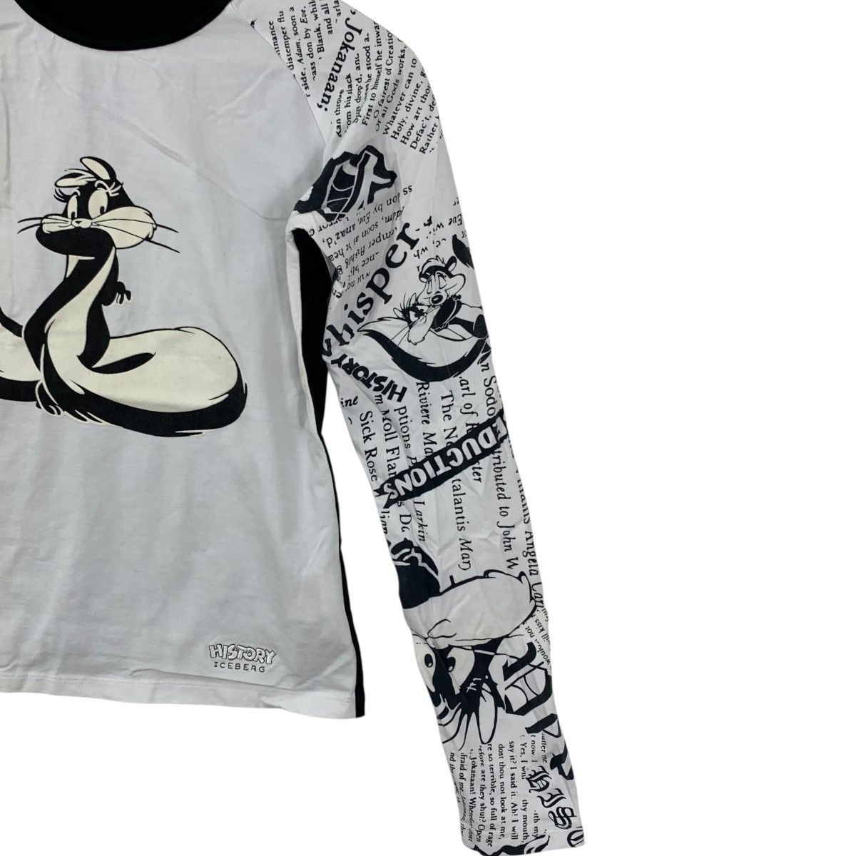 Iceberg HISTORY ICEBERG ITALY Pepe Le Pew Cartoon Disney Long Shirt Size US S / EU 44-46 / 1 - 4 Thumbnail