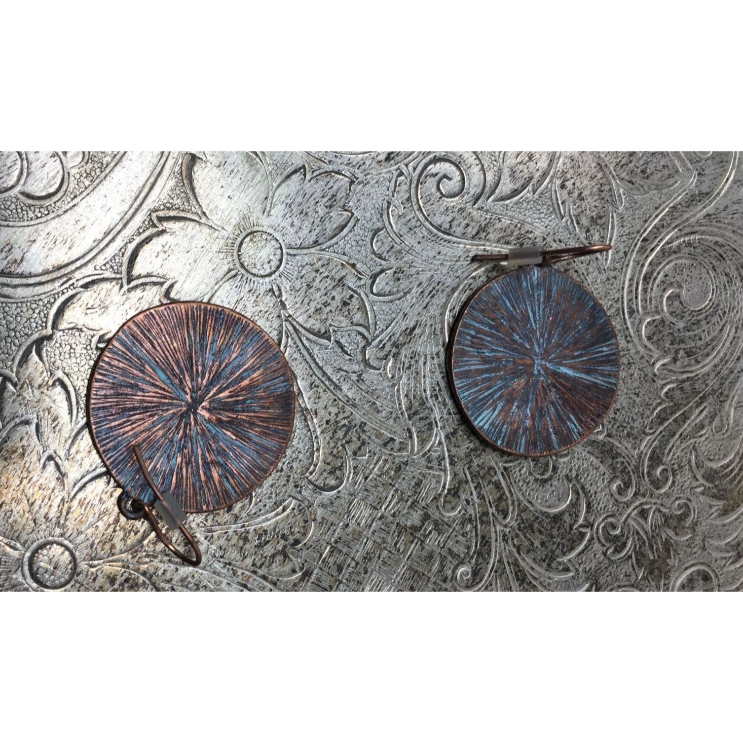 Other Women's Stamped Star Fish Blue Dangle Earrings Size ONE SIZE - 3 Thumbnail