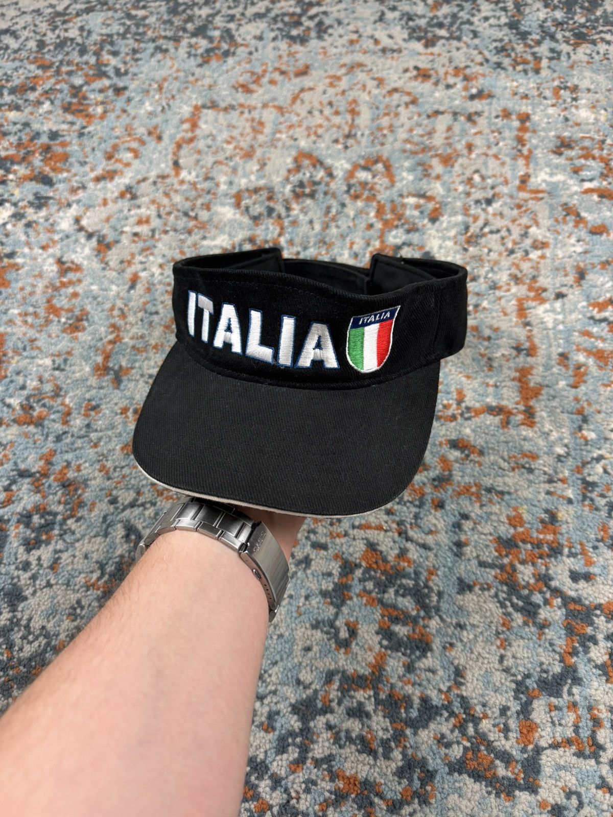 Vintage Vintage Y2K Italy embroidered visor hat cap tennis style Size ONE SIZE - 2 Thumbnail