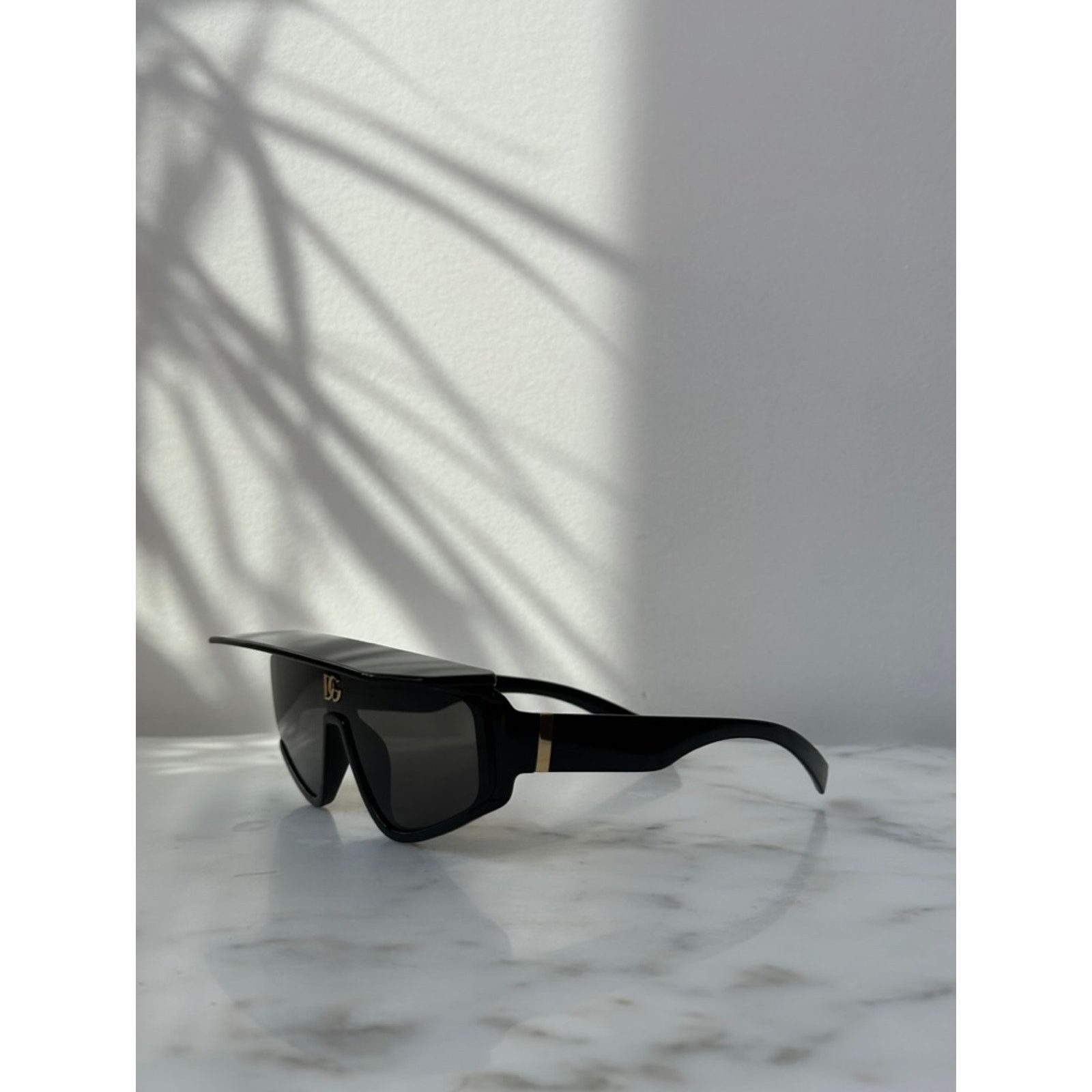Dolce & Gabbana NEW Dolce & Gabbana DG6177 Black Logo Visor Sunglasses Size ONE SIZE - 7 Thumbnail