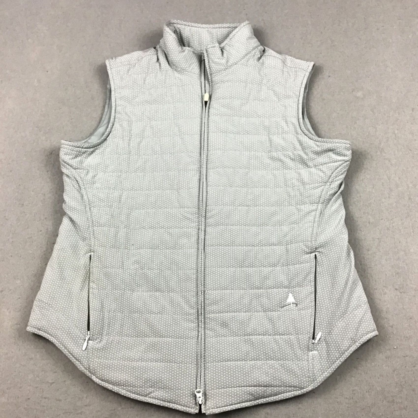 Footjoy FootJoy Vest Men Large Gray Full Zip Bomber Jacket Pockets Logo Sports Windproof Softshell Quilted Casual Regular L Mens Size US L / EU 52-54 / 3 - 2 Thumbnail