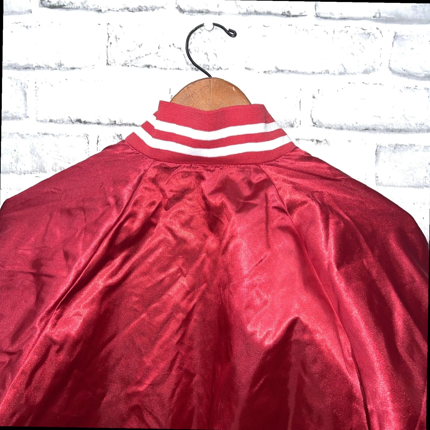 Vintage VINTAGE Jacks Surfboards Red Satin Snap Button Jacket Mens Medium Size US M / EU 48-50 / 2 - 4 Thumbnail
