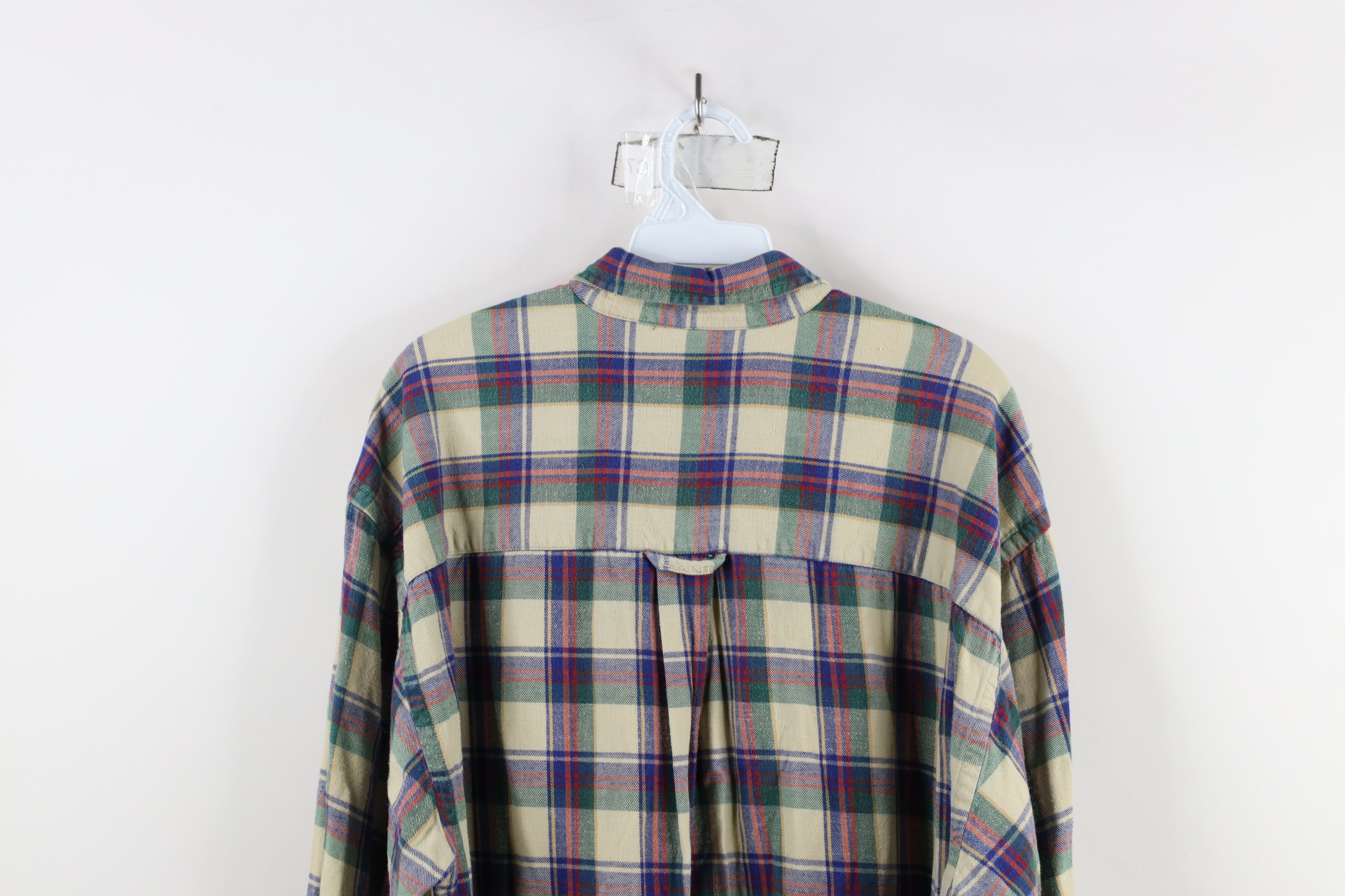 Vintage Vintage 90s Streetwear Flannel Collared Button Down Shirt Size US L / EU 52-54 / 3 - 12 Thumbnail