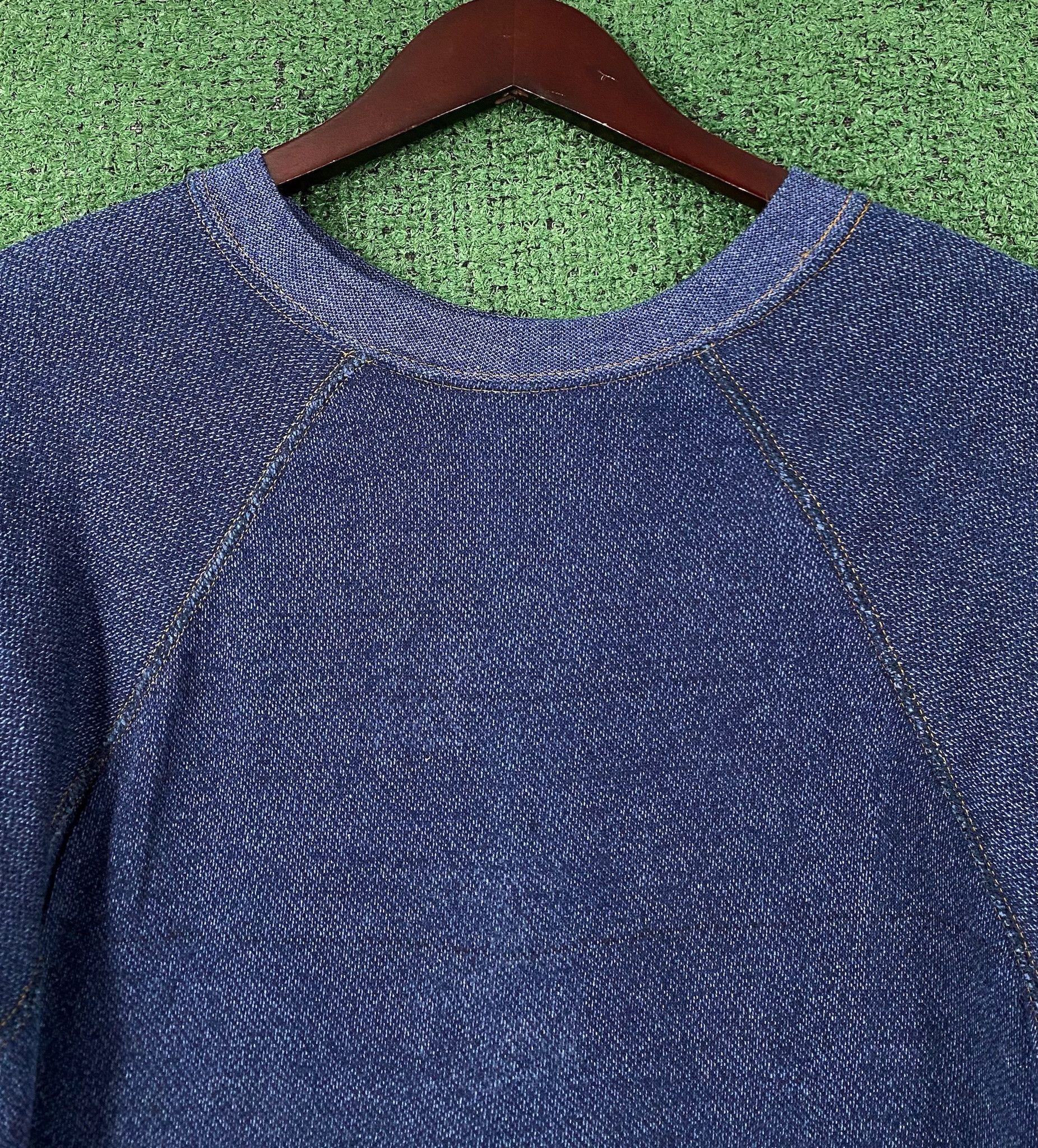 Vintage 80’s Pannill Denim Patterned Blank Raglan Sweatshirt Small Size US S / EU 44-46 / 1 - 2 Thumbnail