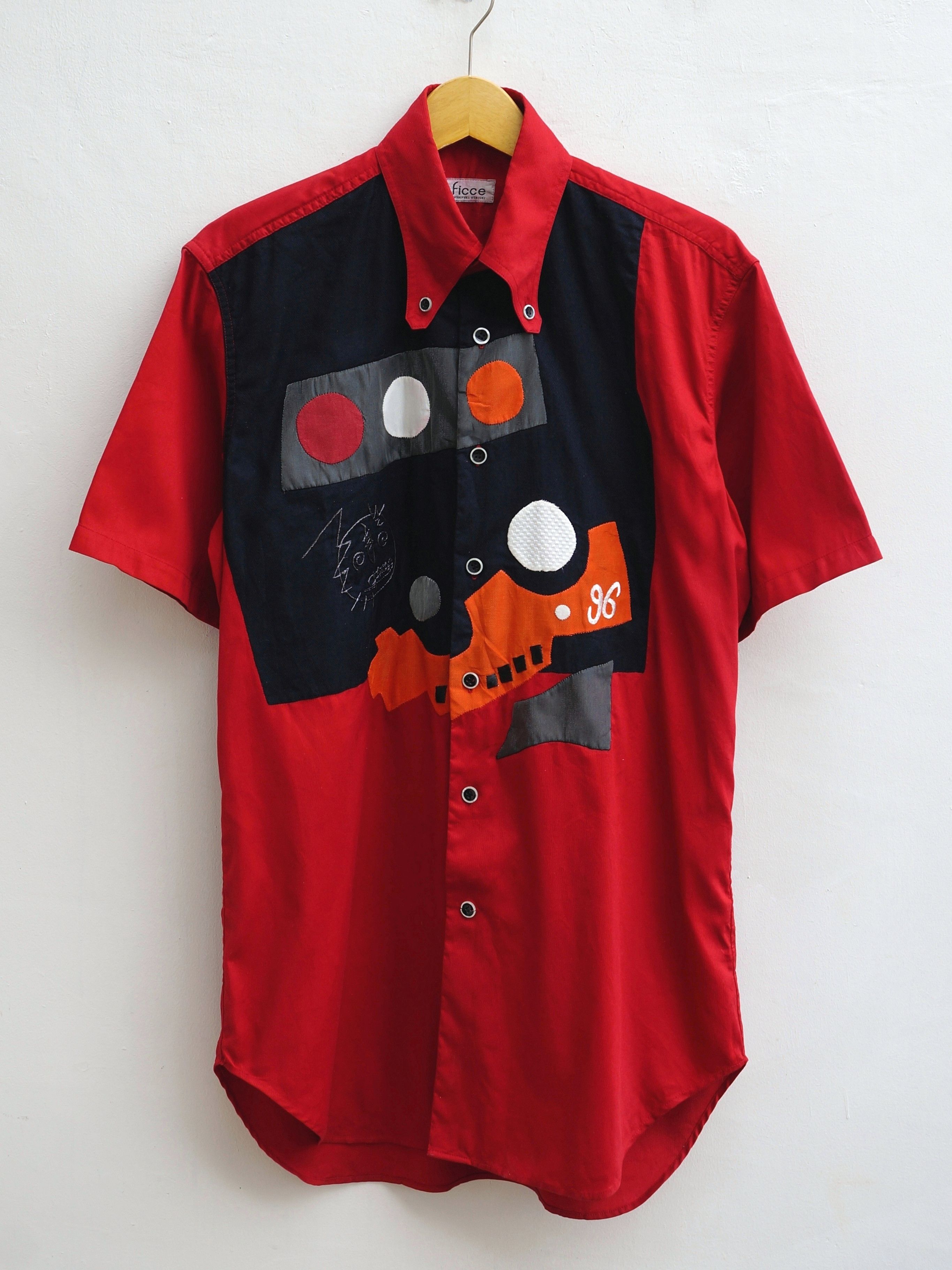 image of Ficce X Yoshiyuki Konishi Long Shirts in Red, Men's (Size Large)