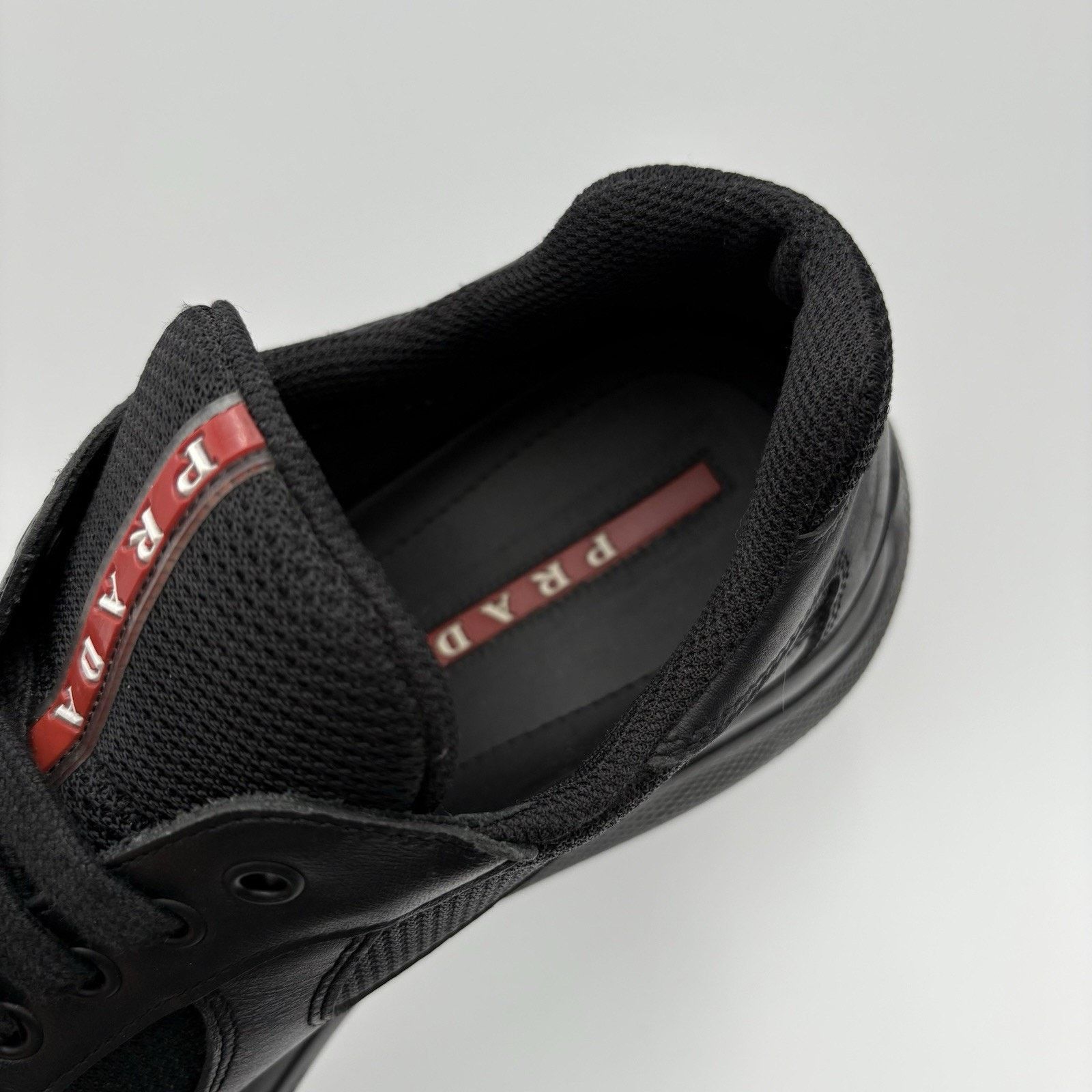 Prada Prada Americas Cup ' Black Leather ' | GOOD CONDITION! Size US 8 / EU 41 - 6 Thumbnail