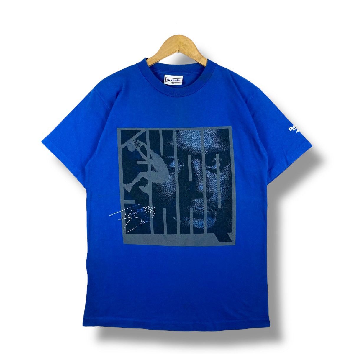 Reebok × Vintage Vintage 90's REEBOK Shaq O'neil Graphic Tee Shirt Medium Size US M / EU 48-50 / 2 - 1 Thumbnail
