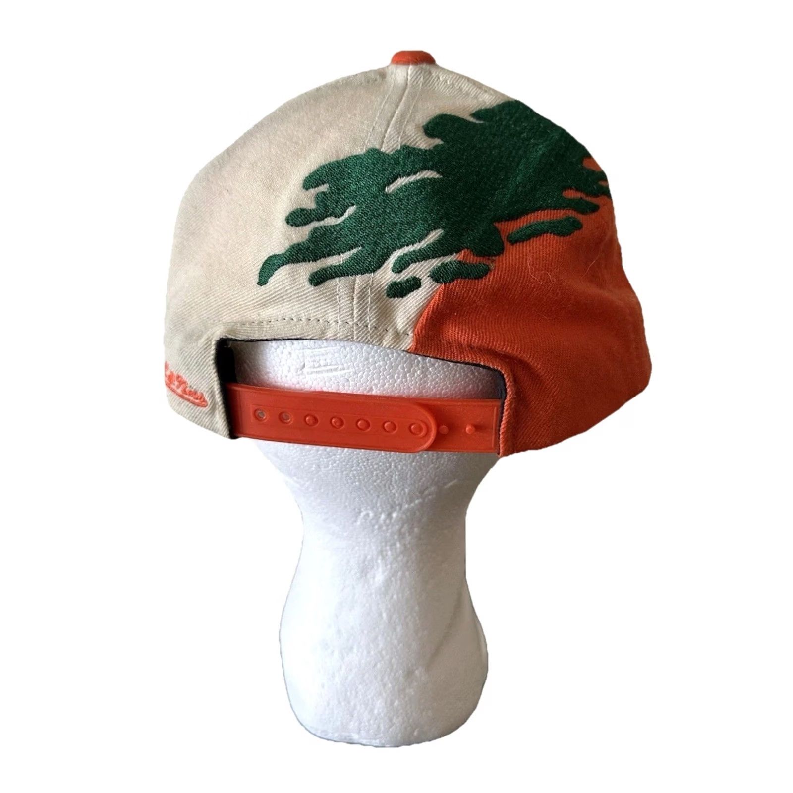 Mitchell & Ness Mitchell & Ness Hat Snapback Miami Hurricanes Ibis Logo Paint Brush Splash RARE Green One Size Men Mens Snapback Hat Size ONE SIZE - 7 Thumbnail