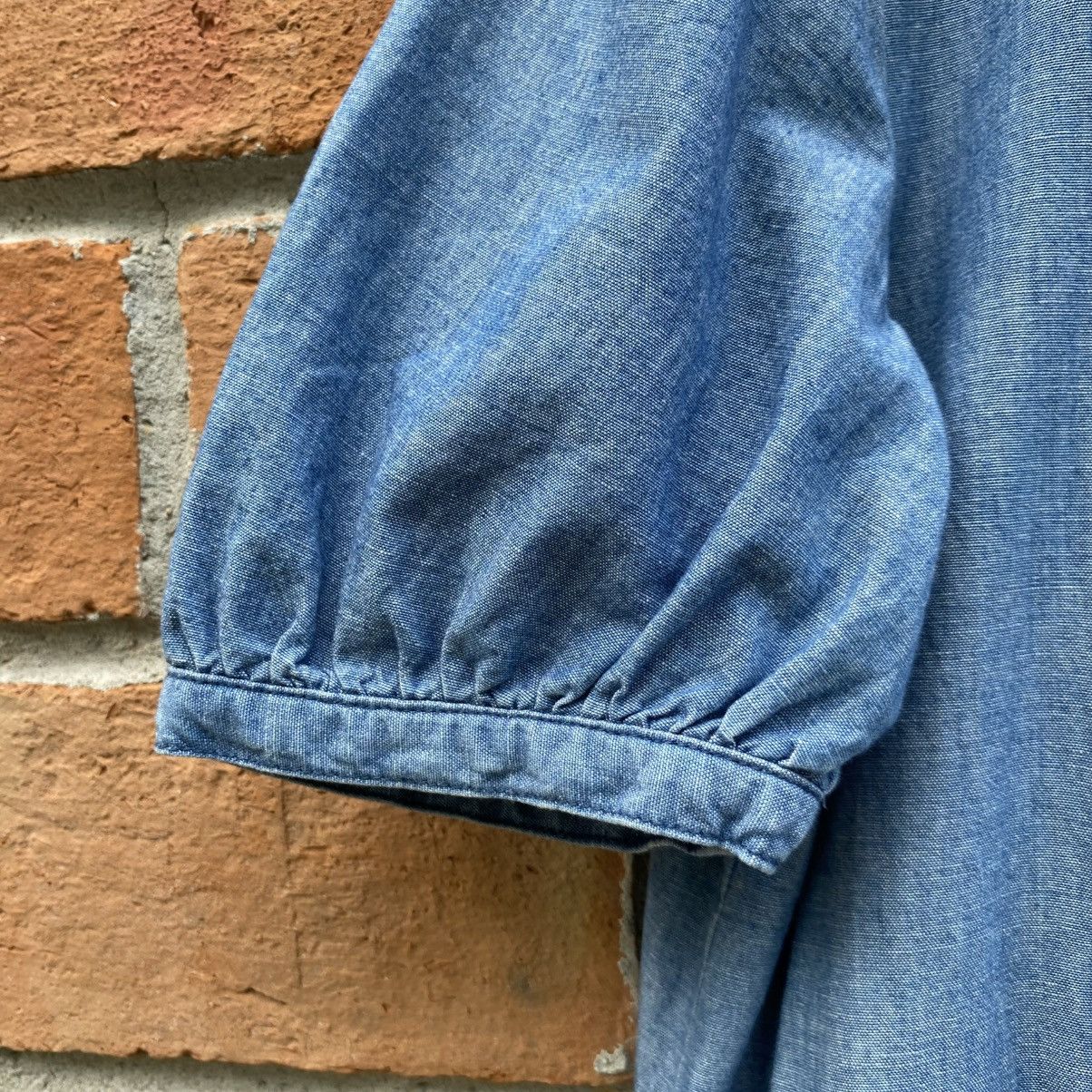 Tsumori Chisato TSUMORI CHISATO Blue Denim Romper with Peter Pan Collar Size M / US 6-8 / IT 42-44 - 4 Thumbnail