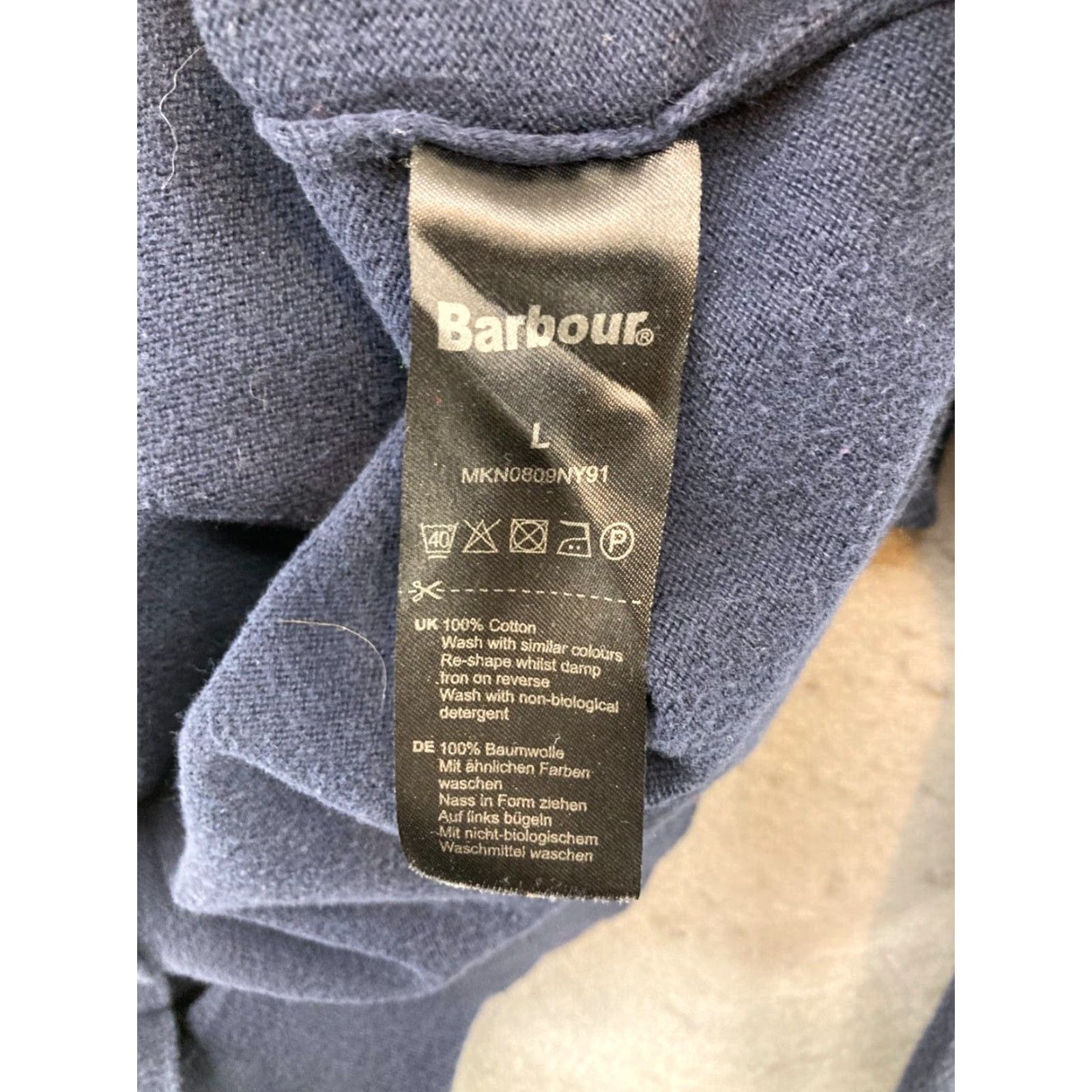 Barbour Barbour Mens Shirt Large Blue Long Sleeve Button-Up Knit Cotton Size US L / EU 52-54 / 3 - 7 Thumbnail