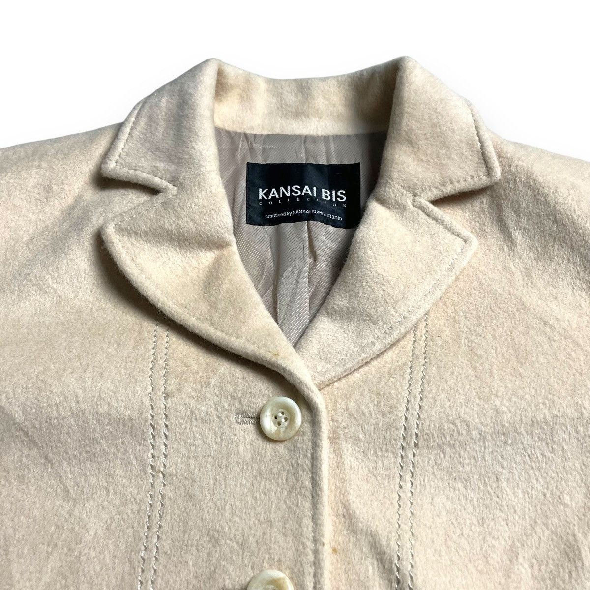 Japanese Brand × Kansai Yamamoto 🇯🇵 KANSAI BIS COLLECTION BY KANSAI SUPER STUDIO WOOL BLAZER Size L / US 10 / IT 46 - 7 Thumbnail