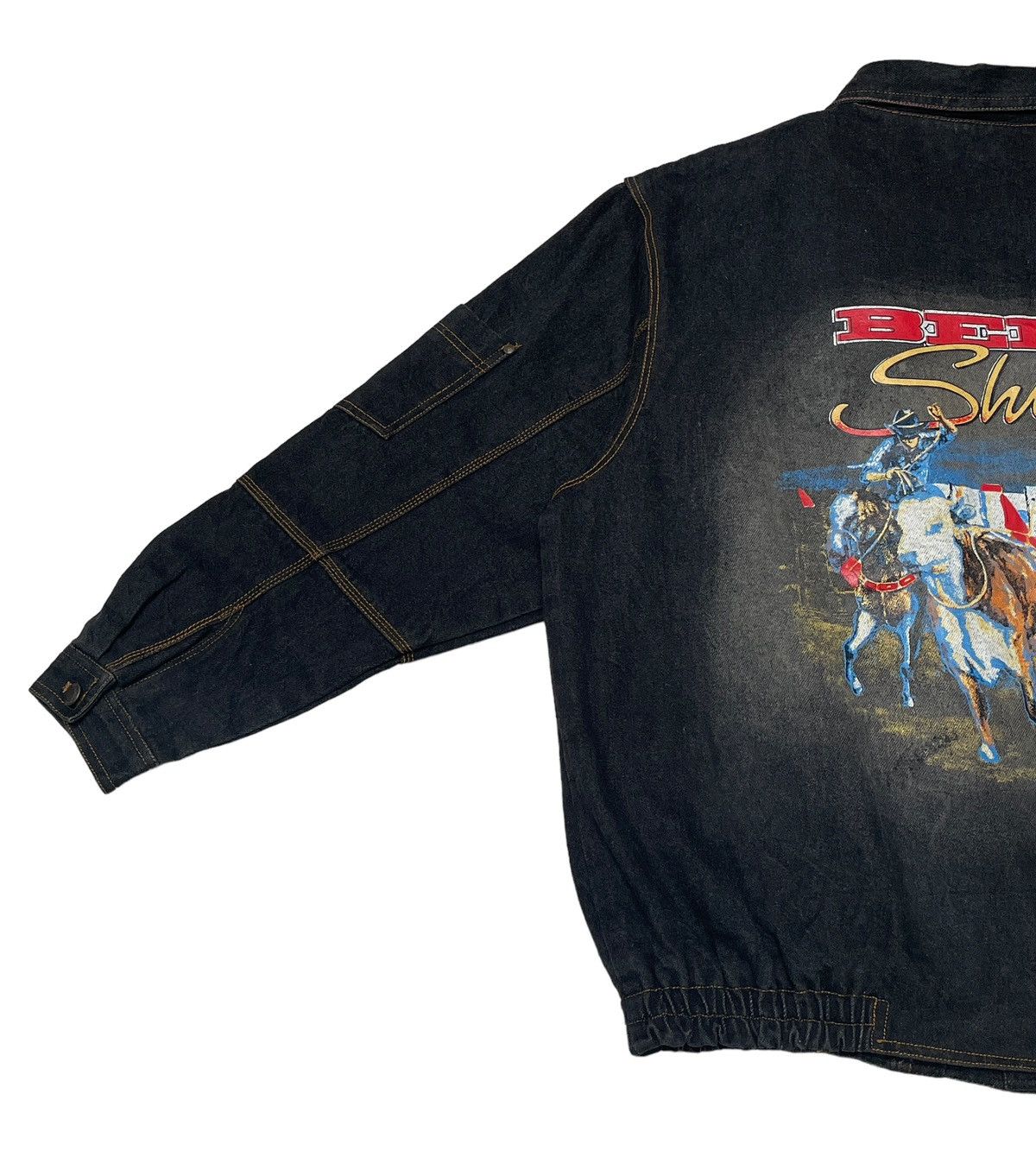 Japanese Brand × Vintage Vintage Beei Jyi Shing Trucker Denim Jacket 2000s Size US M / EU 48-50 / 2 - 8 Thumbnail